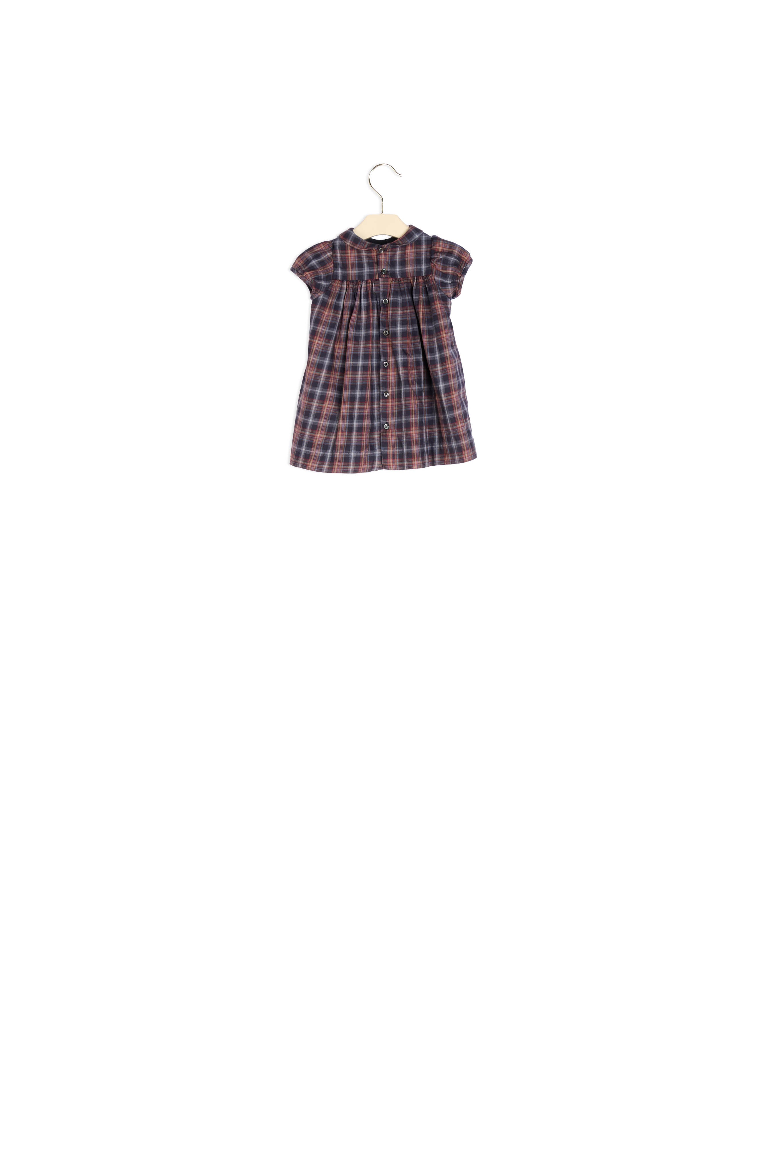 Robe smockée en coton émerisé - Bonpoint vintage