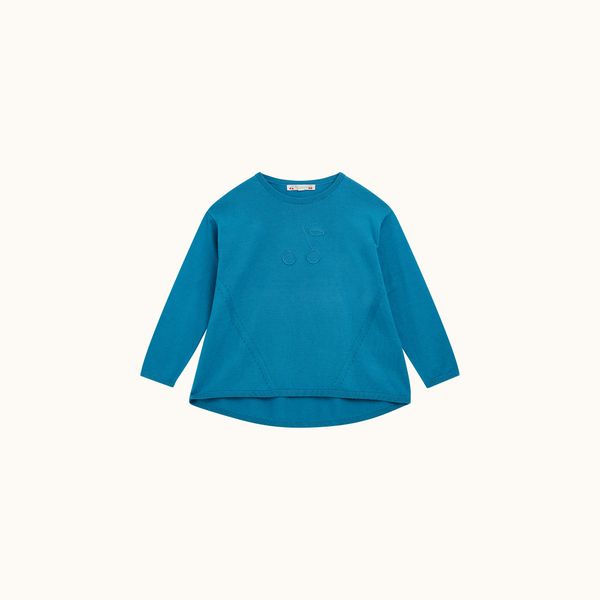 Pull à manches longues brodé - Bonpoint vintage
