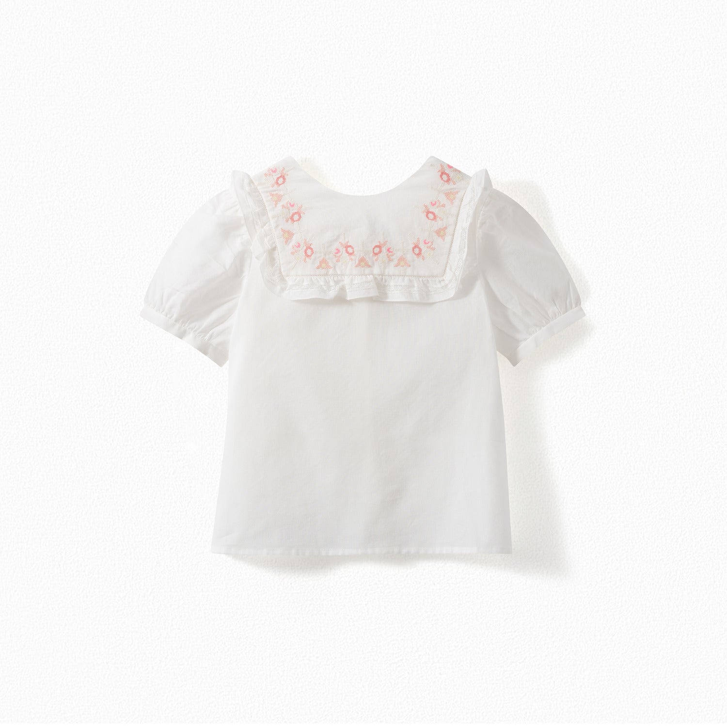 Blouse en voile brodé - Bonpoint vintage