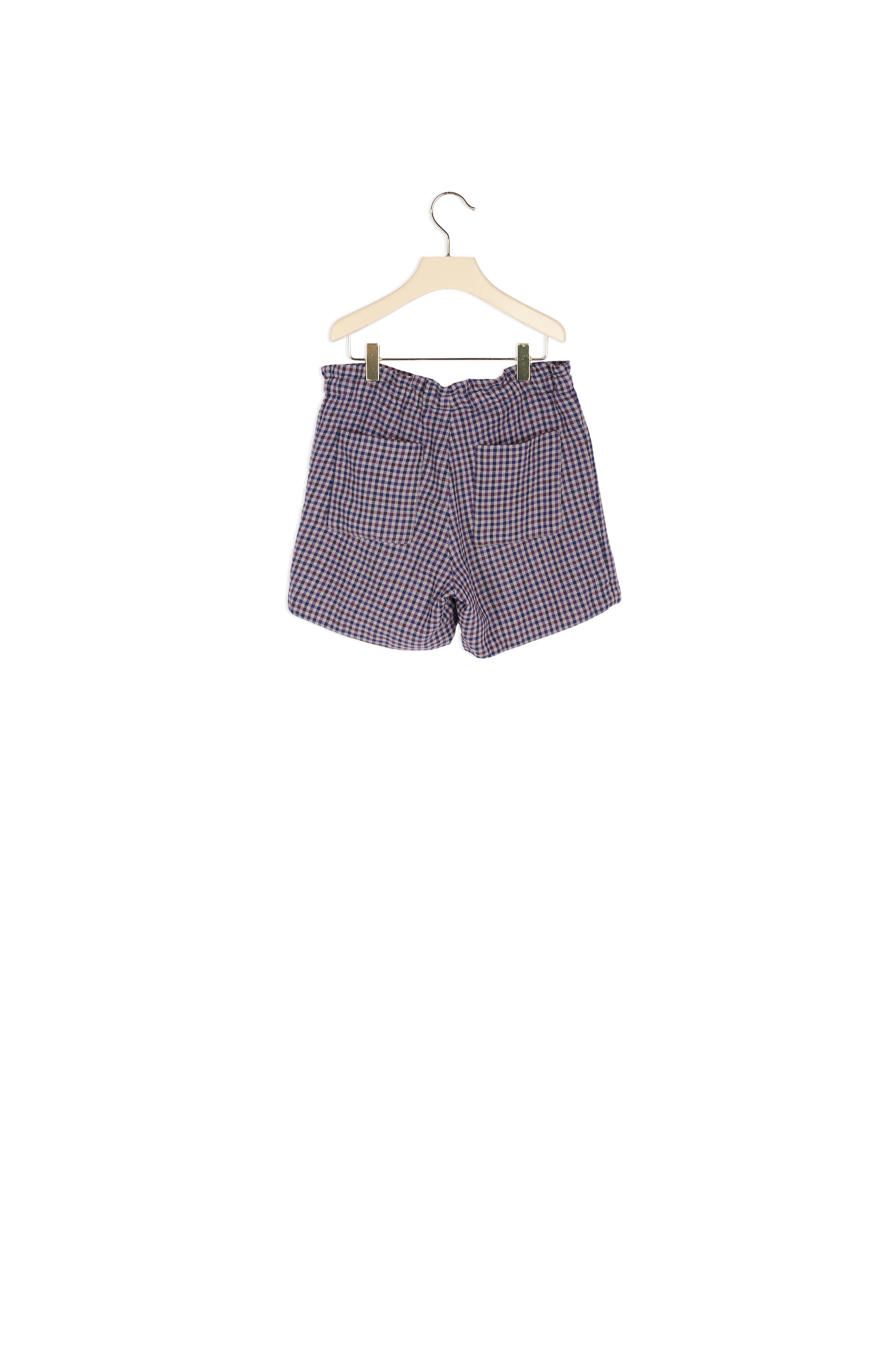 Short à carreaux en laine mélangée - Bonpoint vintage