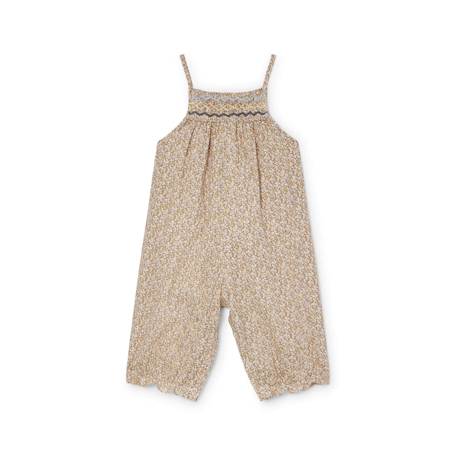 Salopette en coton Liberty - Bonpoint vintage