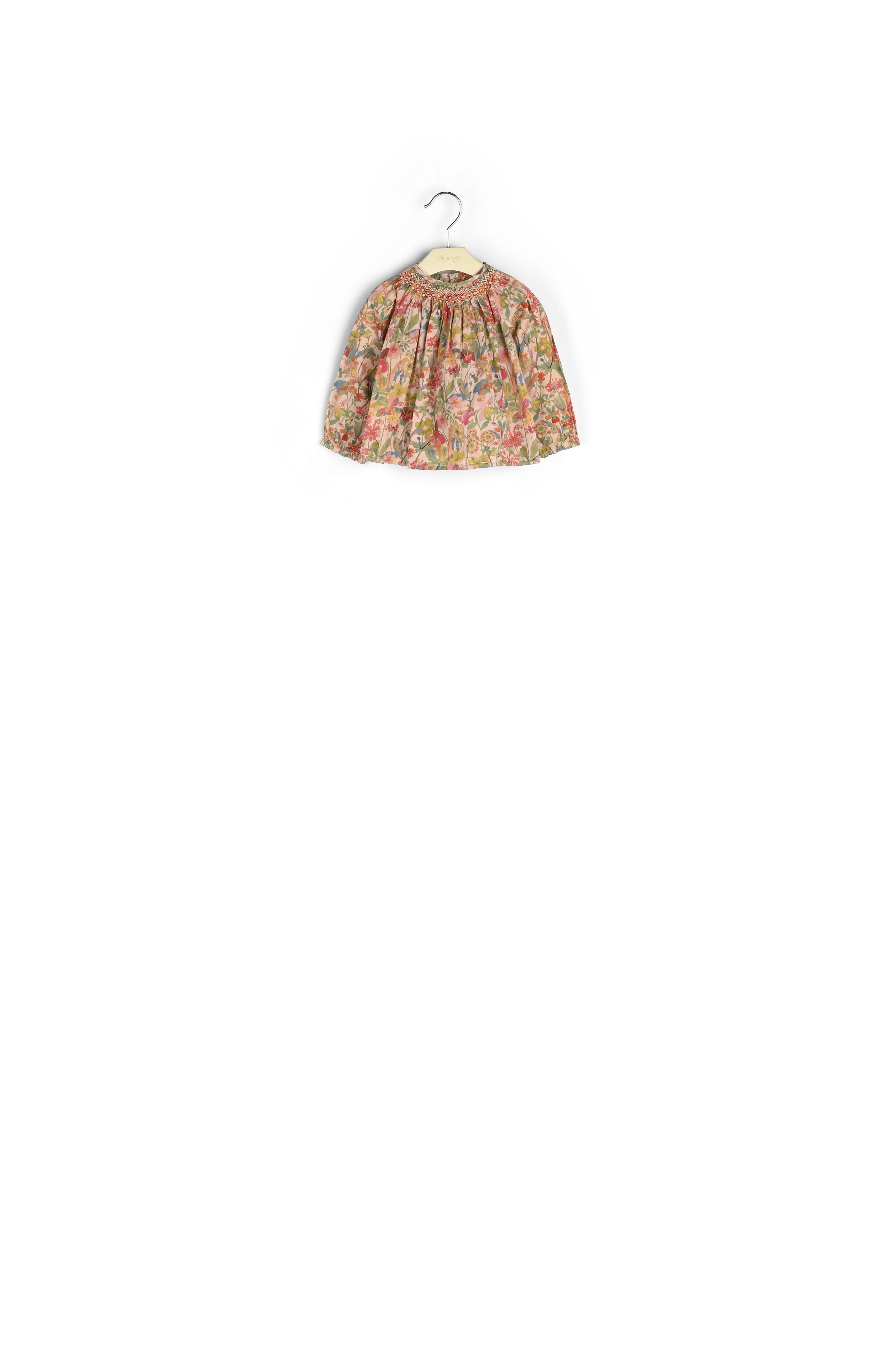 Blouse Griotte à motif Liberty - Bonpoint vintage