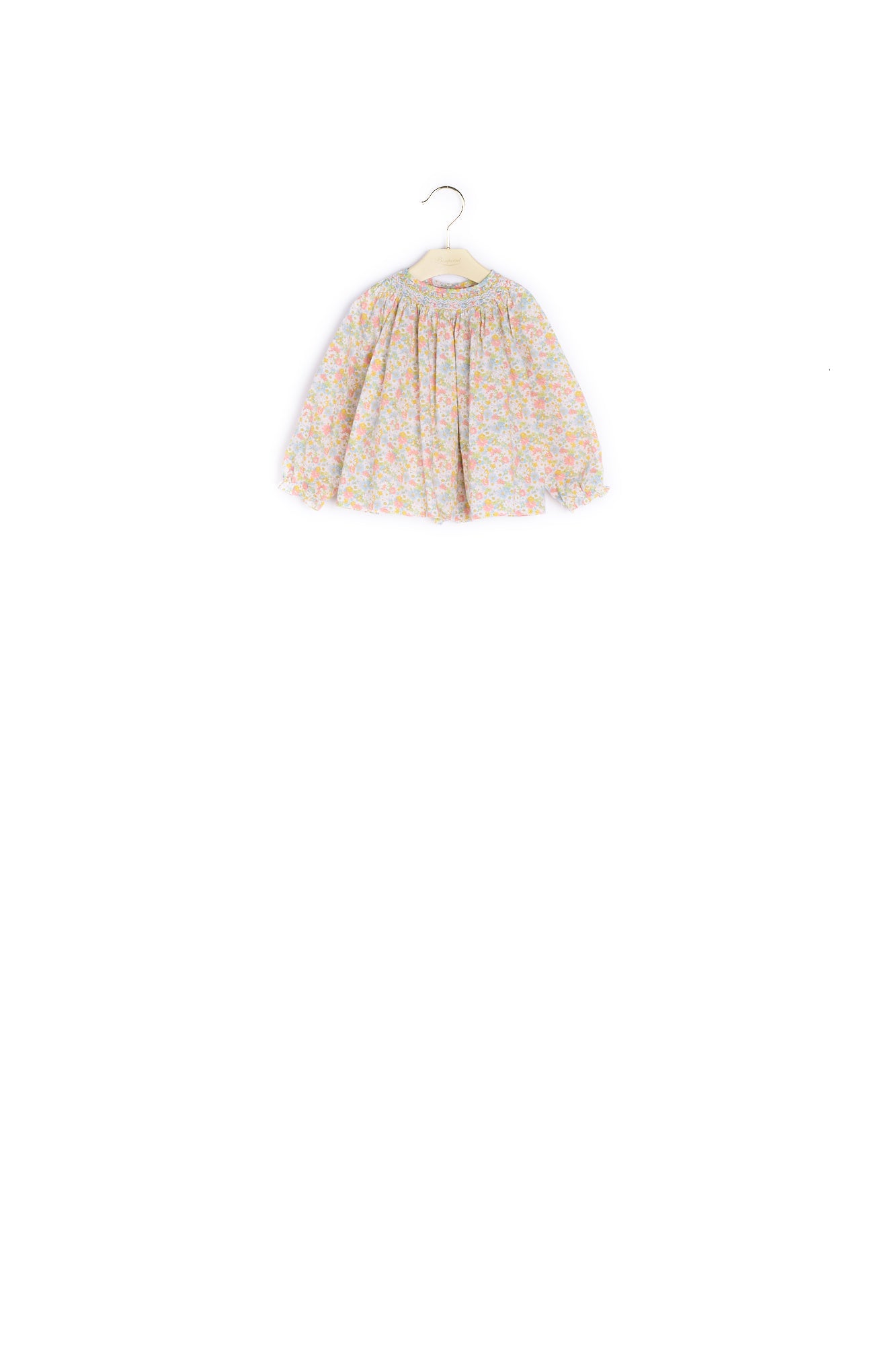 Blouse smockée tissu Liberty - Bonpoint vintage