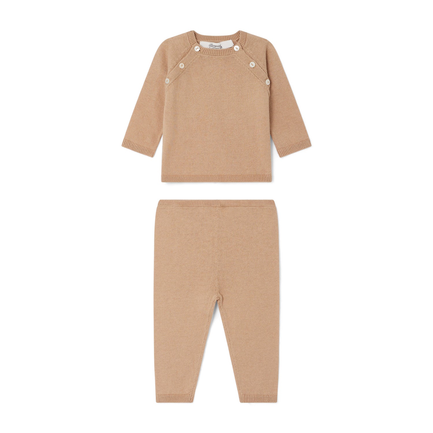 Ensemble en coton uni - Bonpoint vintage