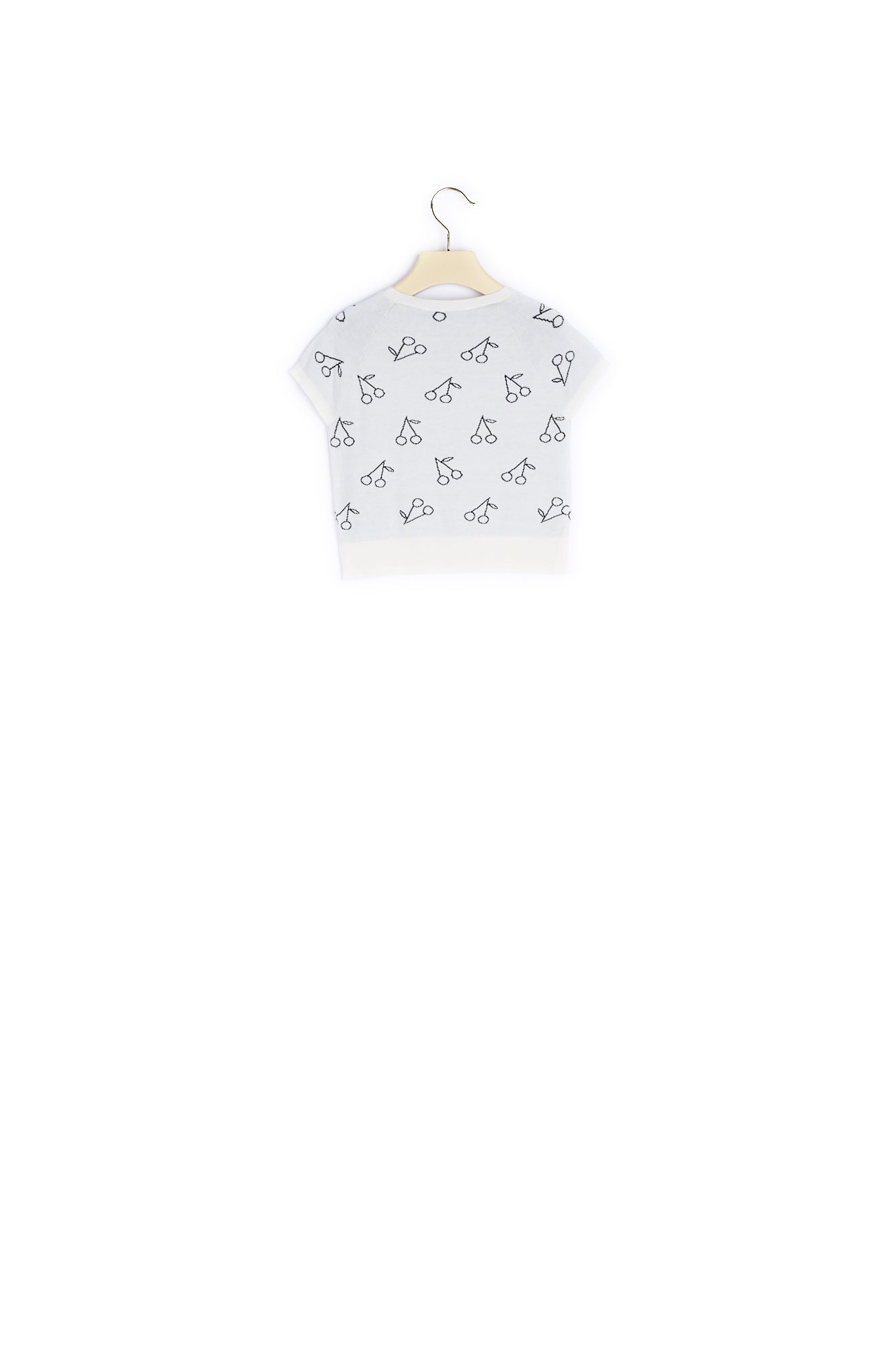 Pullover manches courtes Cerises - Bonpoint vintage