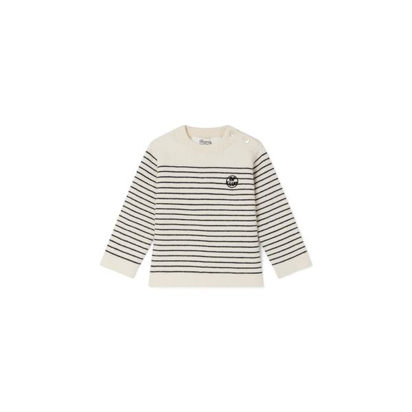 Pull Aleksi laine et coton biologique - Bonpoint vintage