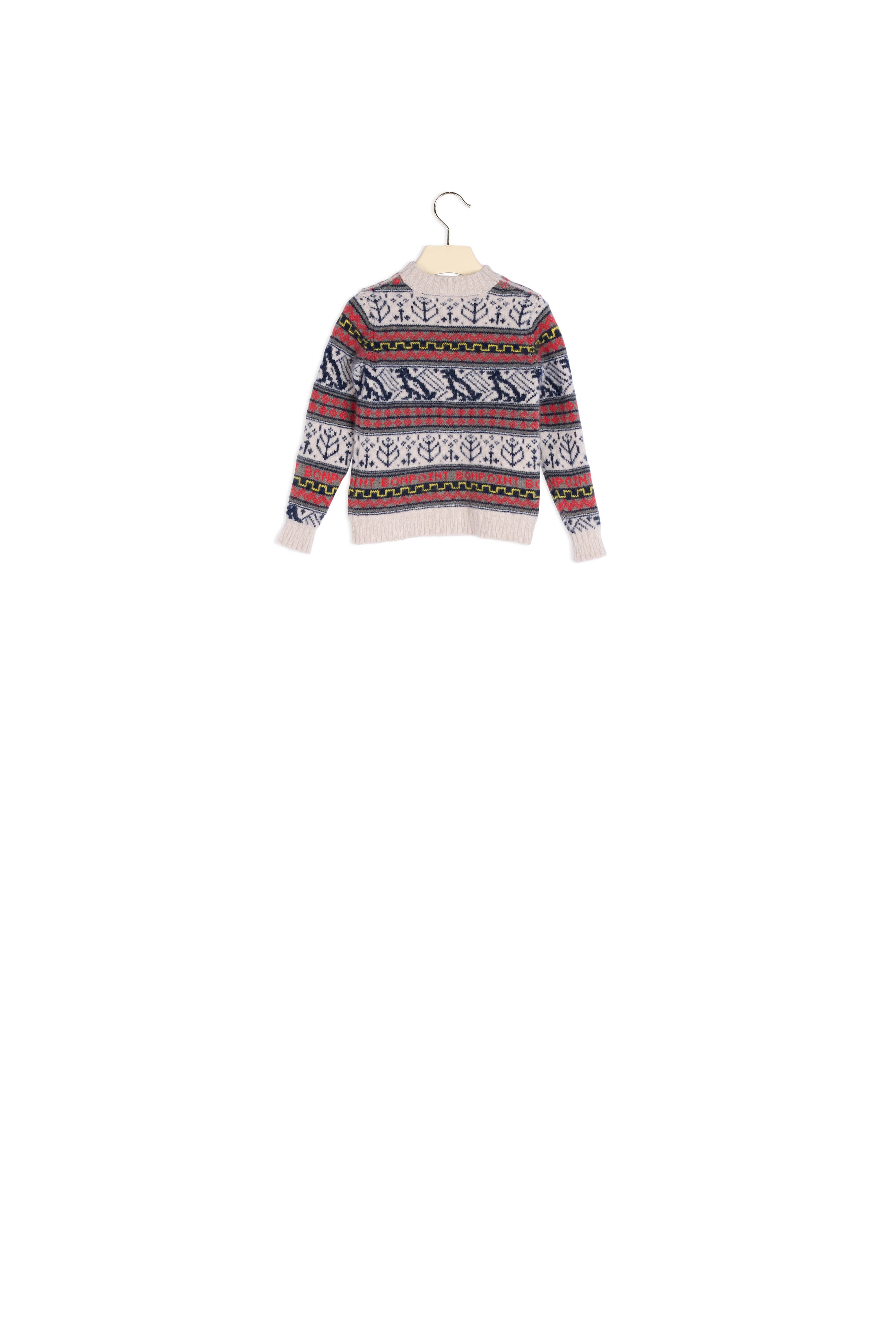 Pull en jacquard de laine - Bonpoint vintage