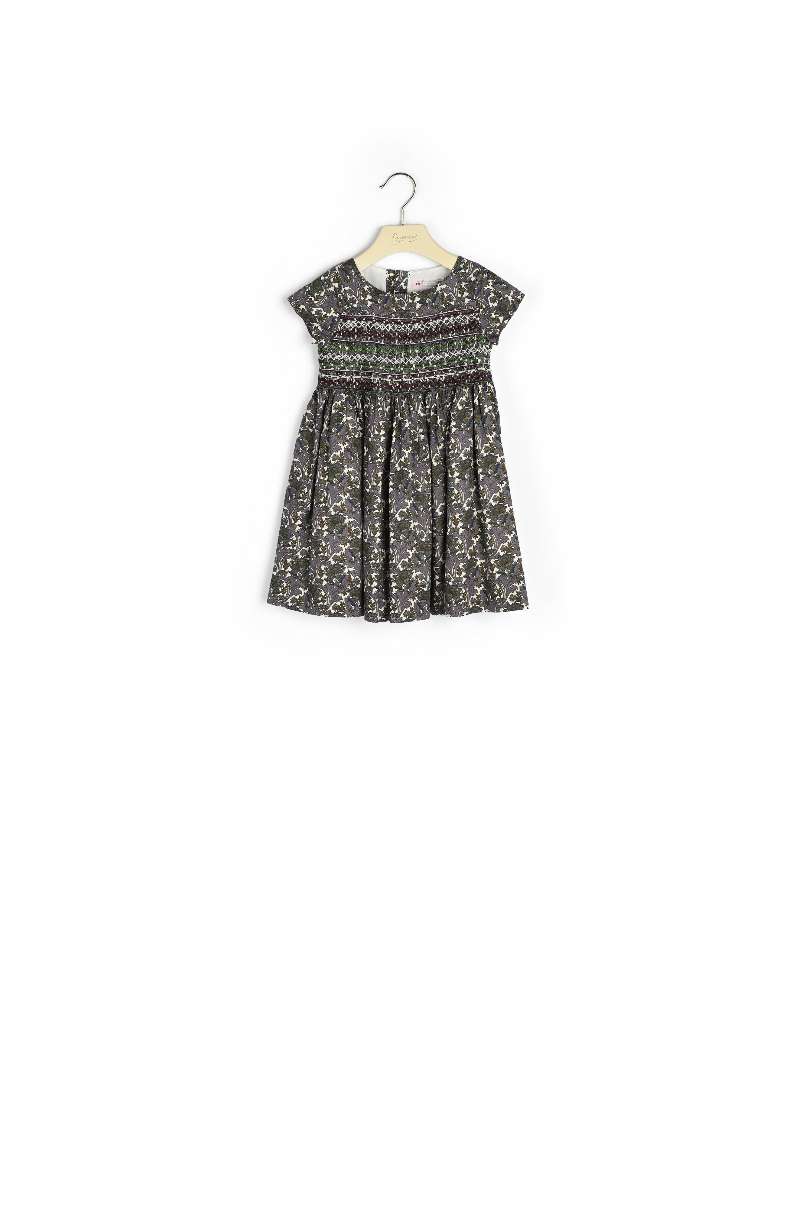 Robe smockée en tissu Liberty - Bonpoint vintage