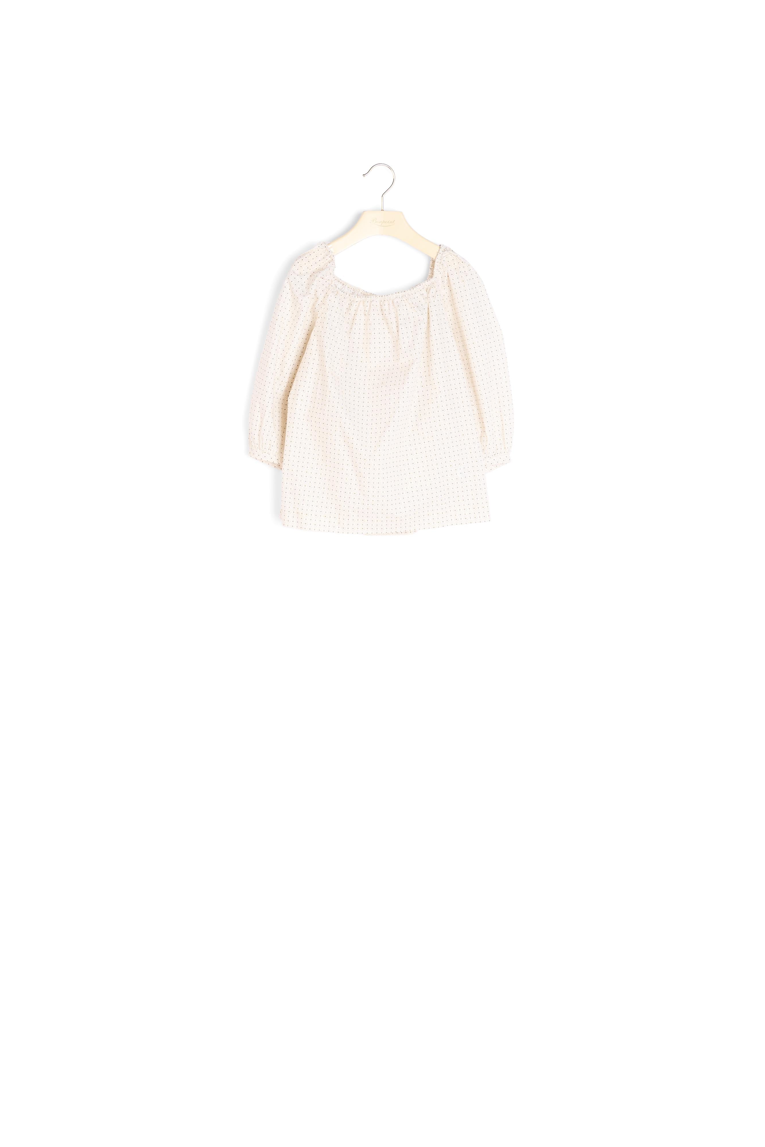 Blouse en voile de coton imprimé - Bonpoint vintage