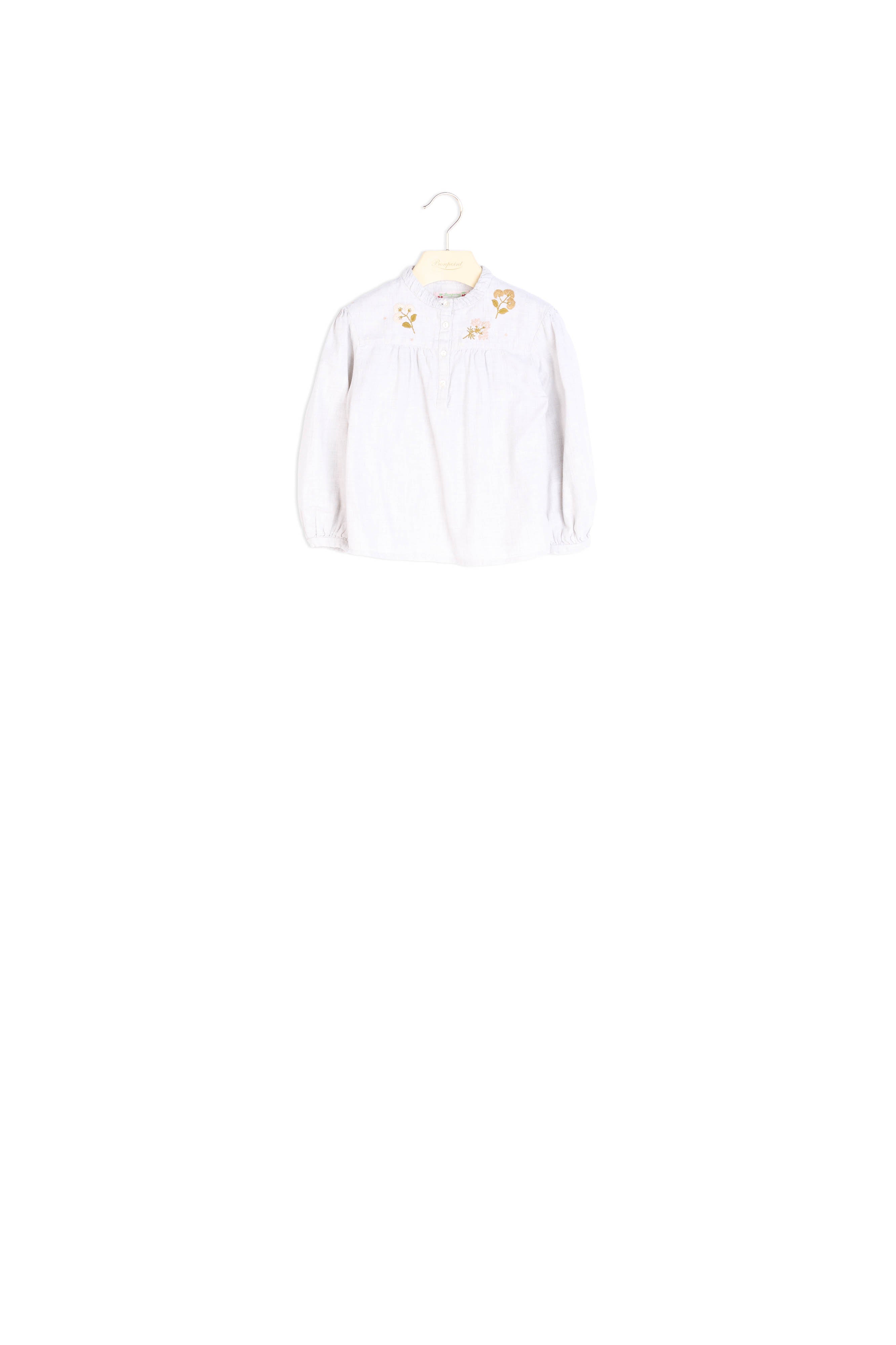 Blouse brodée main - Bonpoint vintage