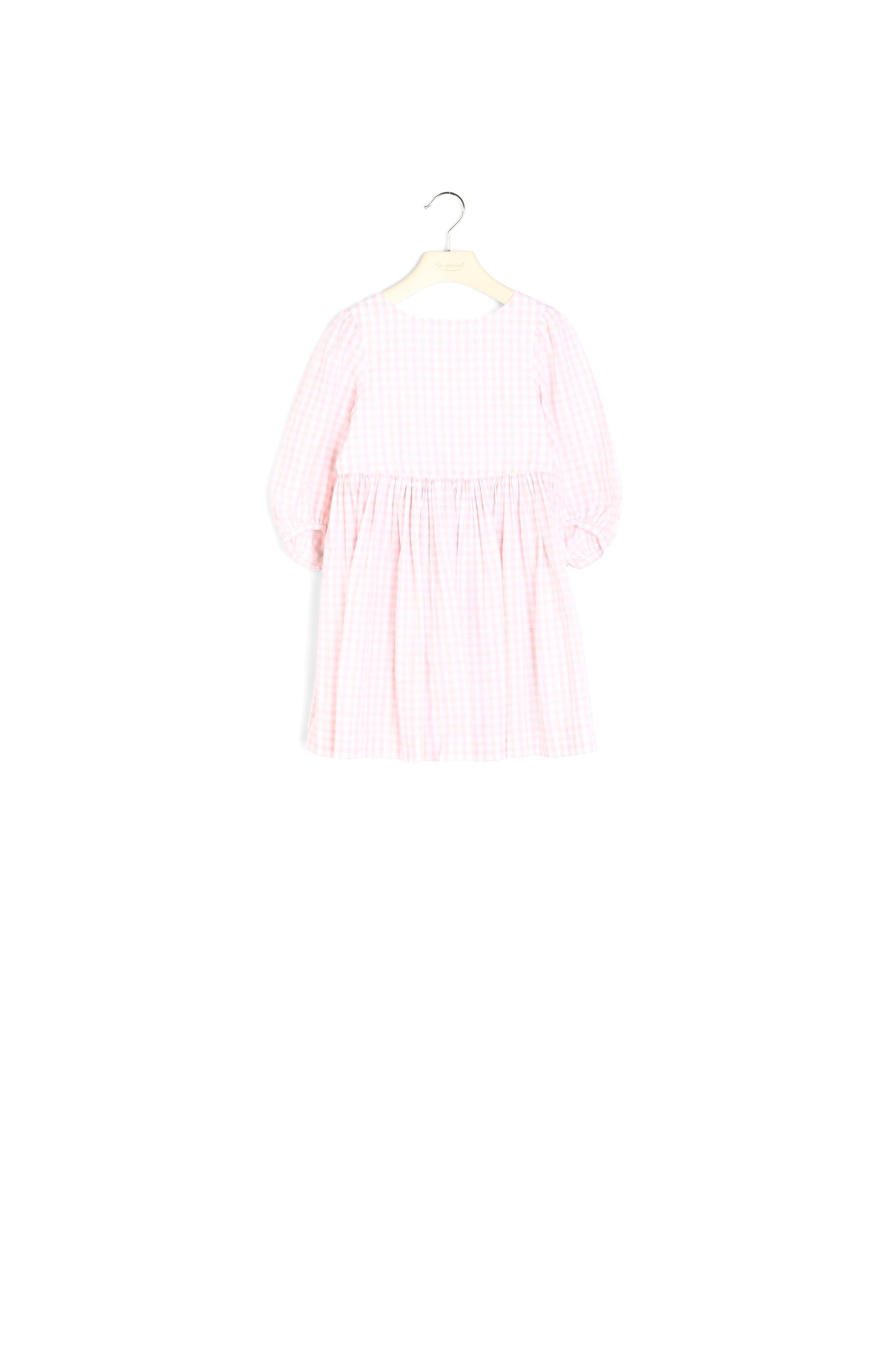 Robe en voile à carreaux - Bonpoint vintage