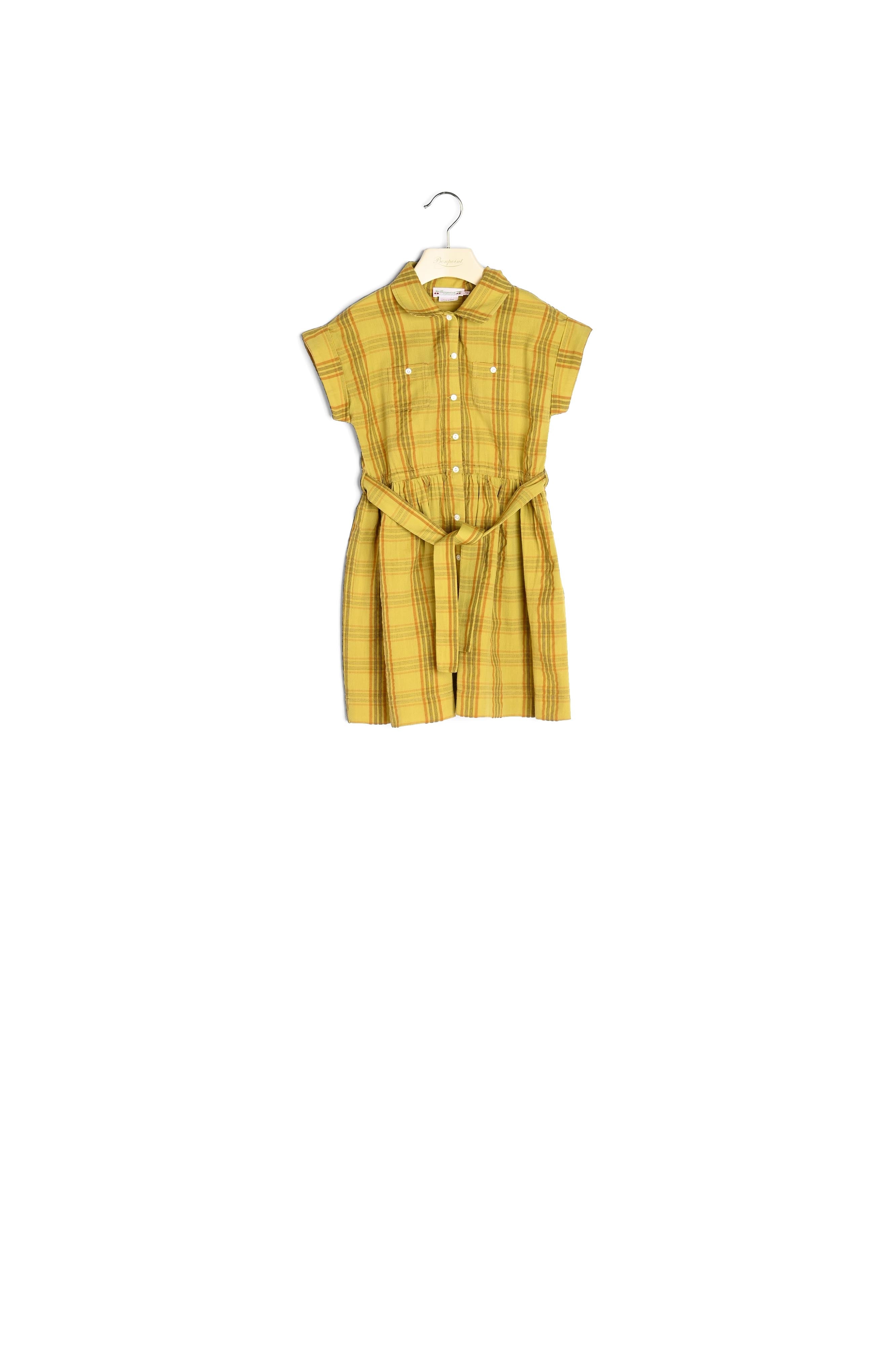 Robe en voile tissé teint - Bonpoint vintage