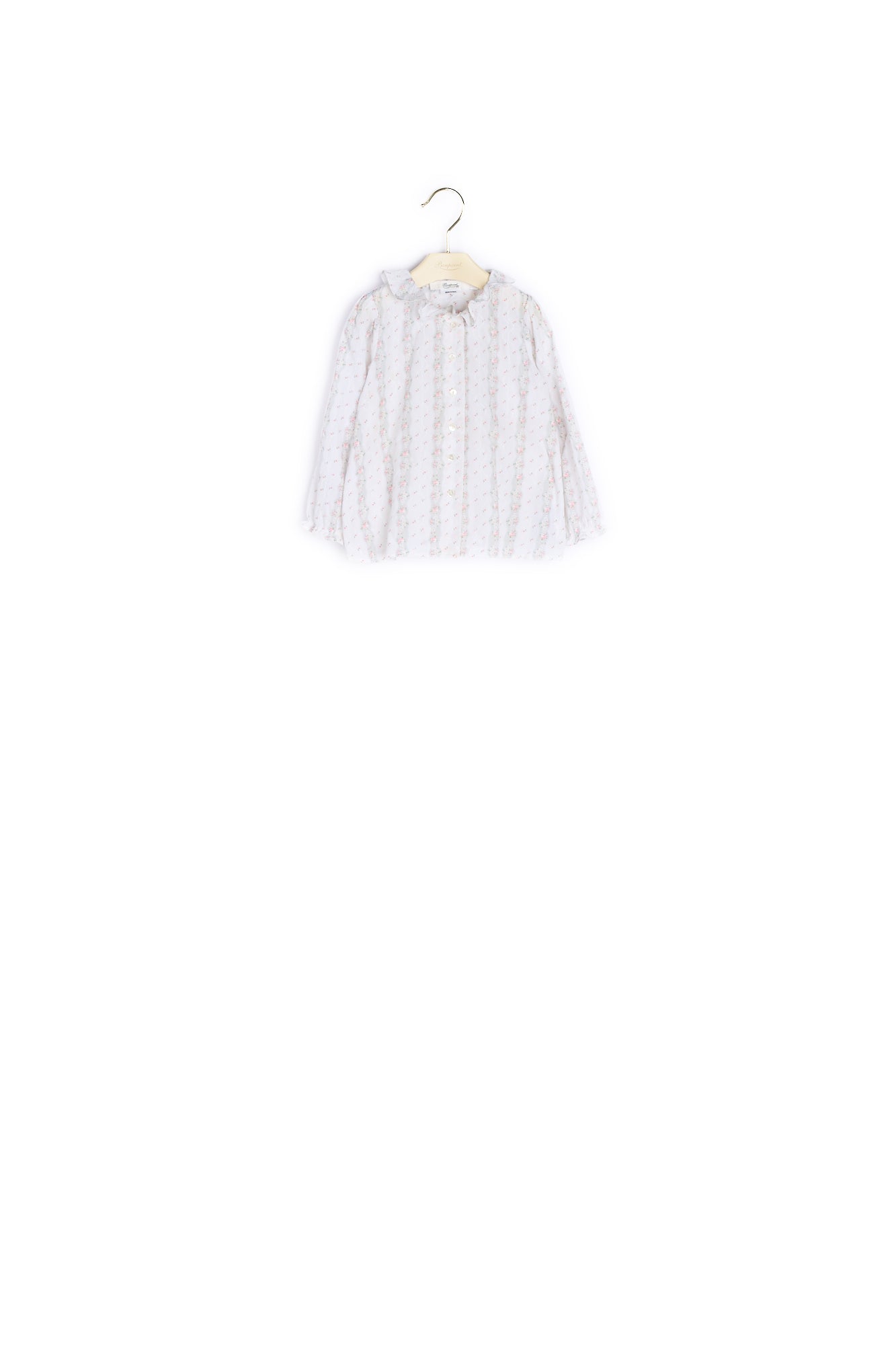 Blouse brodée et imprimée - Bonpoint vintage