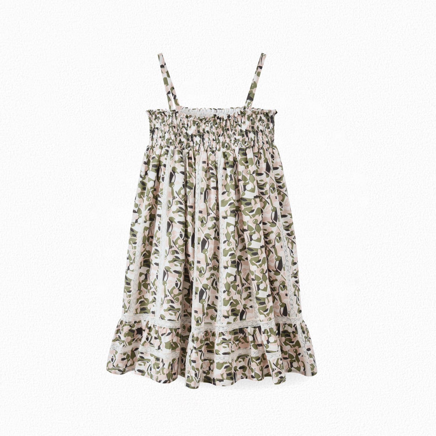 Robe longue avec smocks fille - Bonpoint vintage