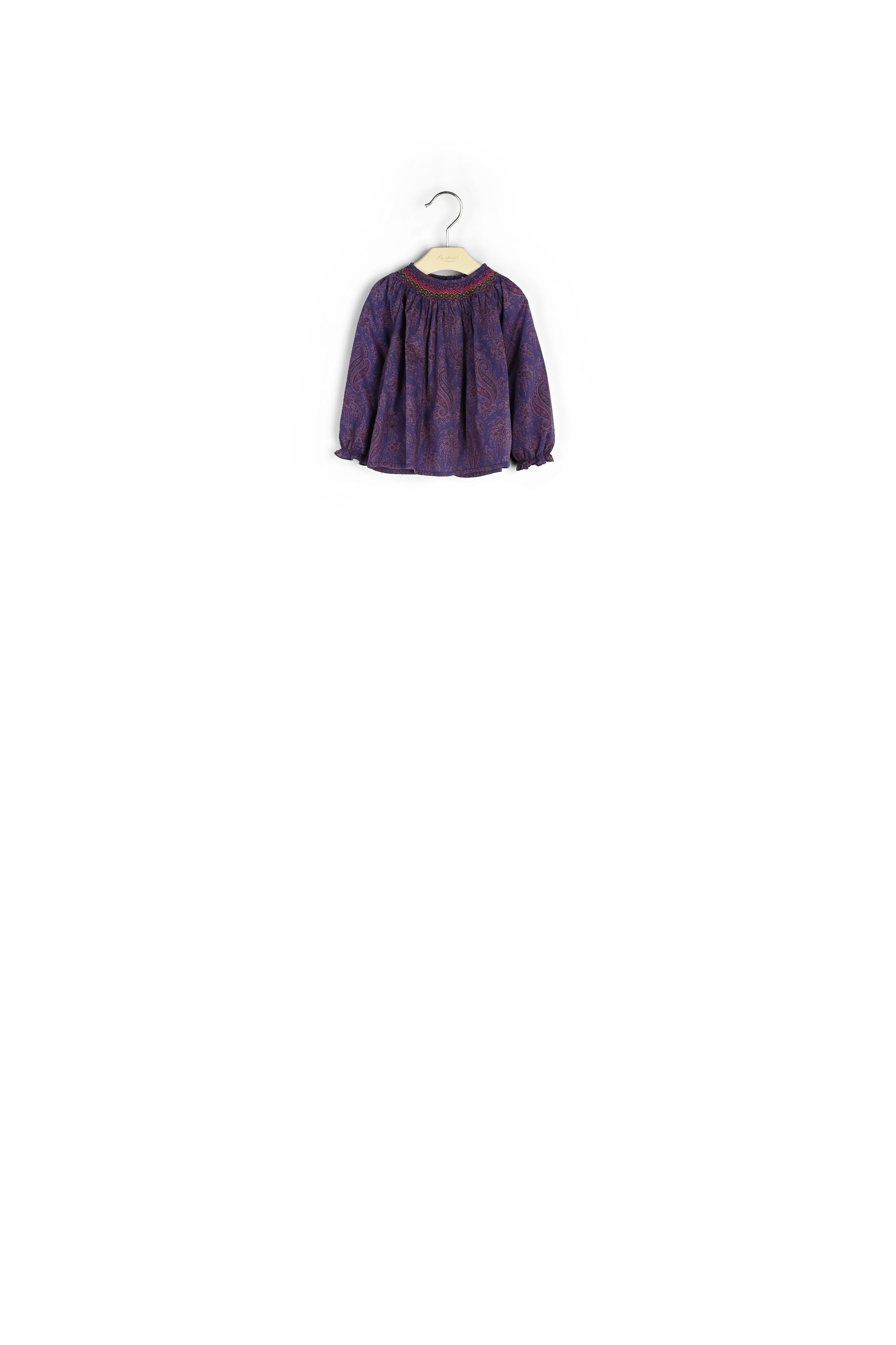 Blouse en tissu Liberty smocké - Bonpoint vintage