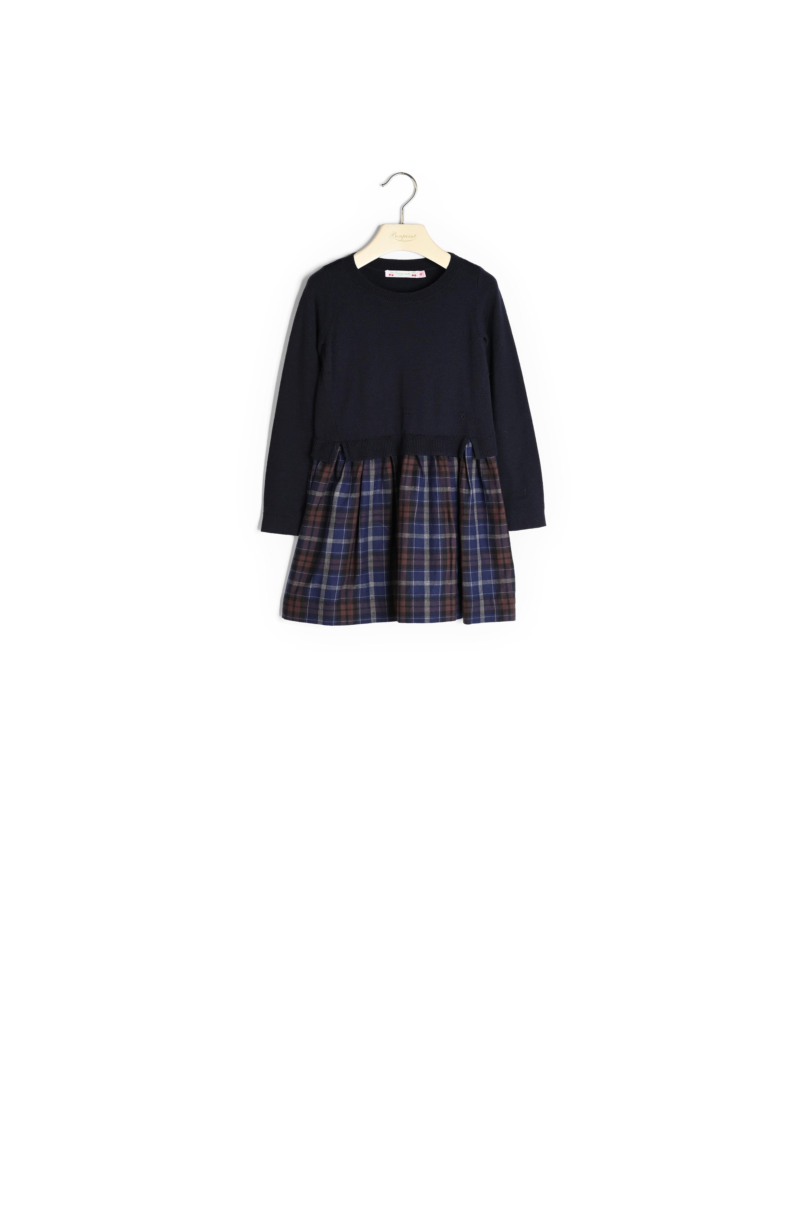 Robe en laine bimatière - Bonpoint vintage