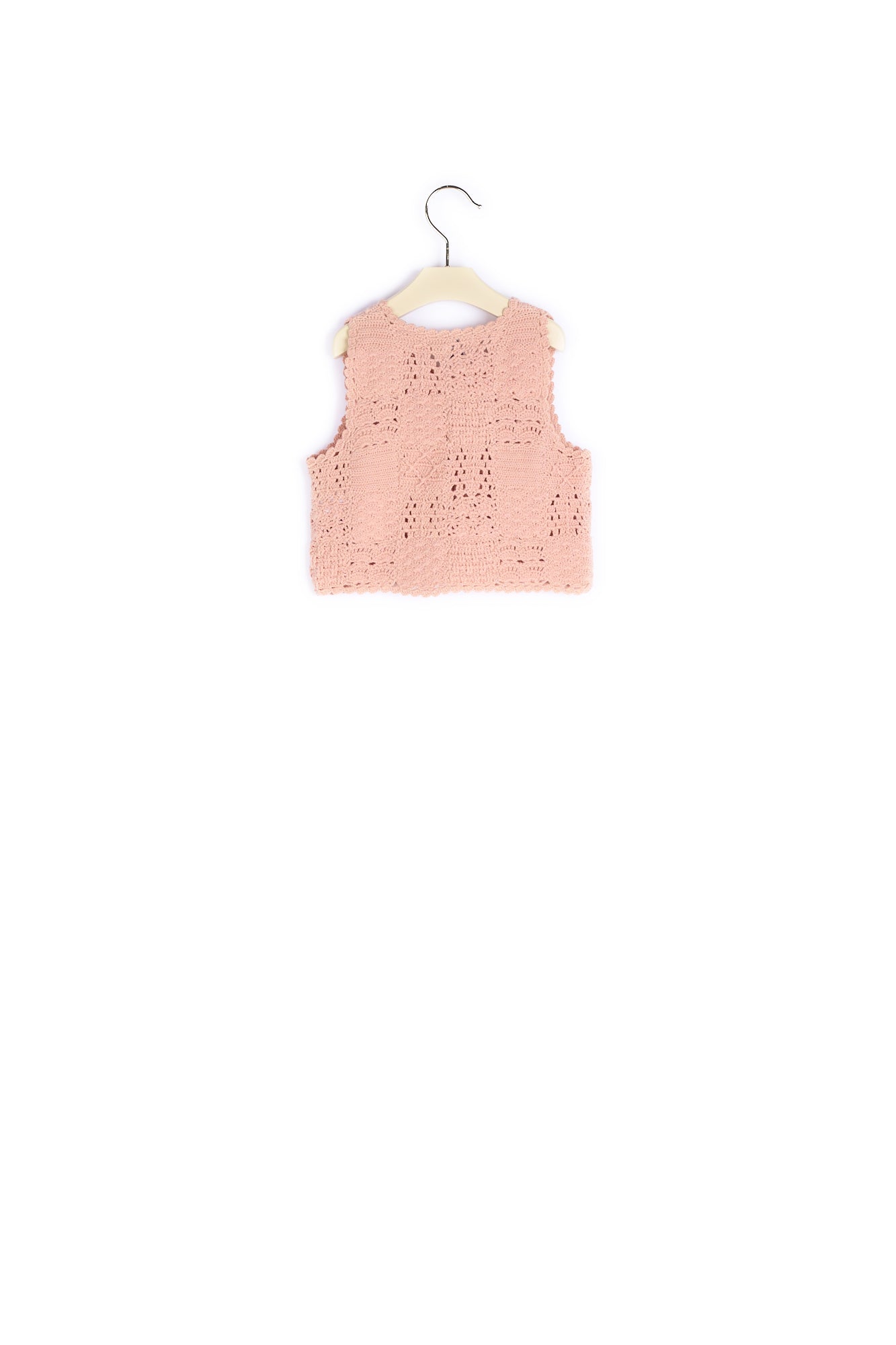 Gilet sans manches en crochet - Bonpoint vintage