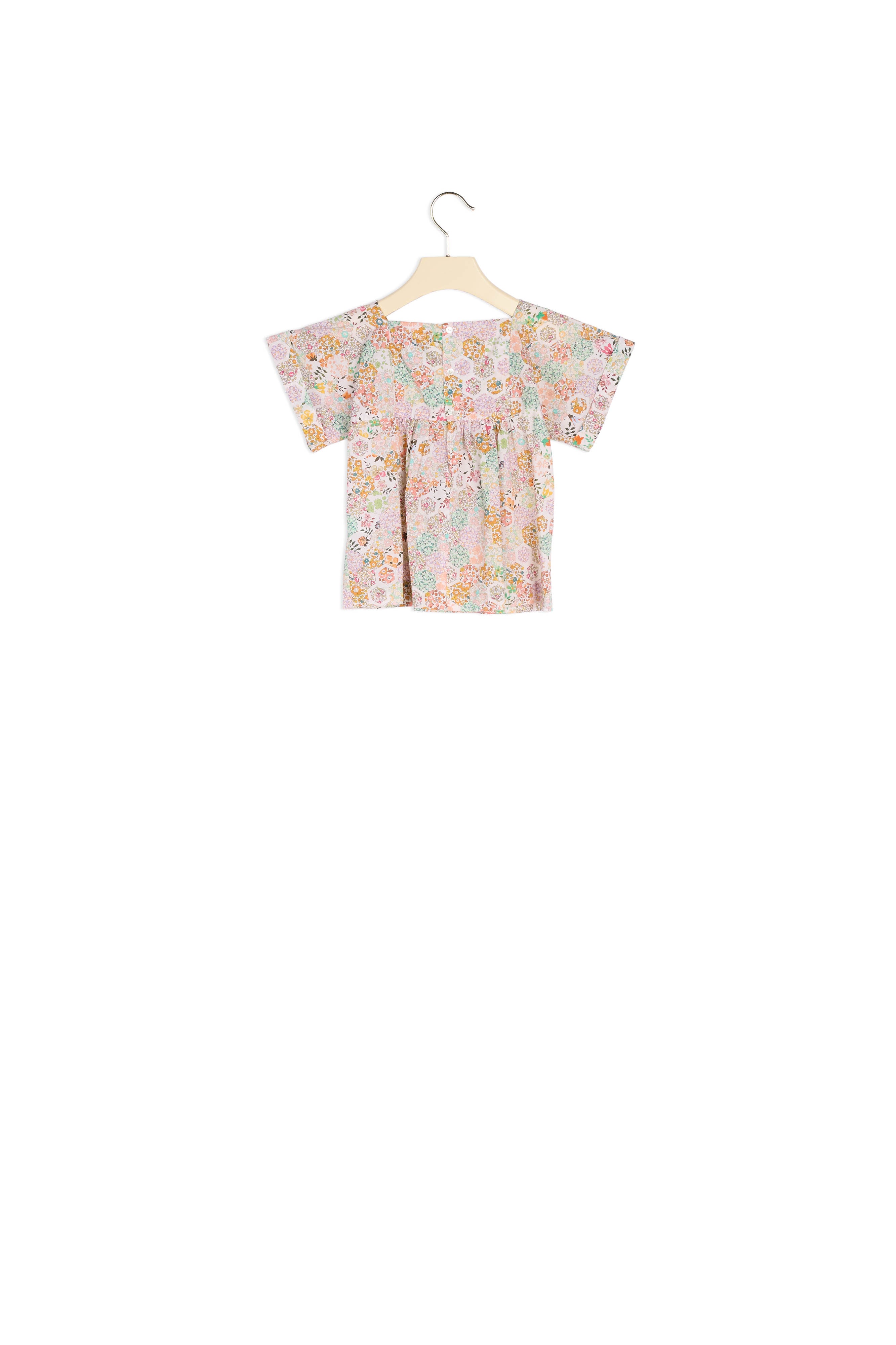 Blouse Pays à motif Liberty - Bonpoint vintage