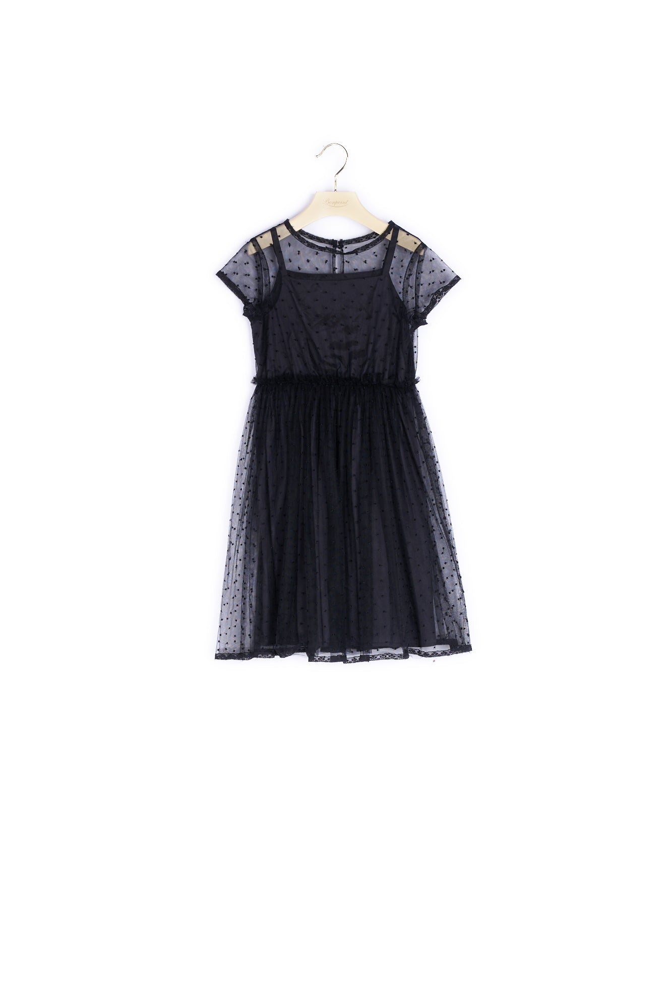 Robe en tulle brodé - Bonpoint vintage