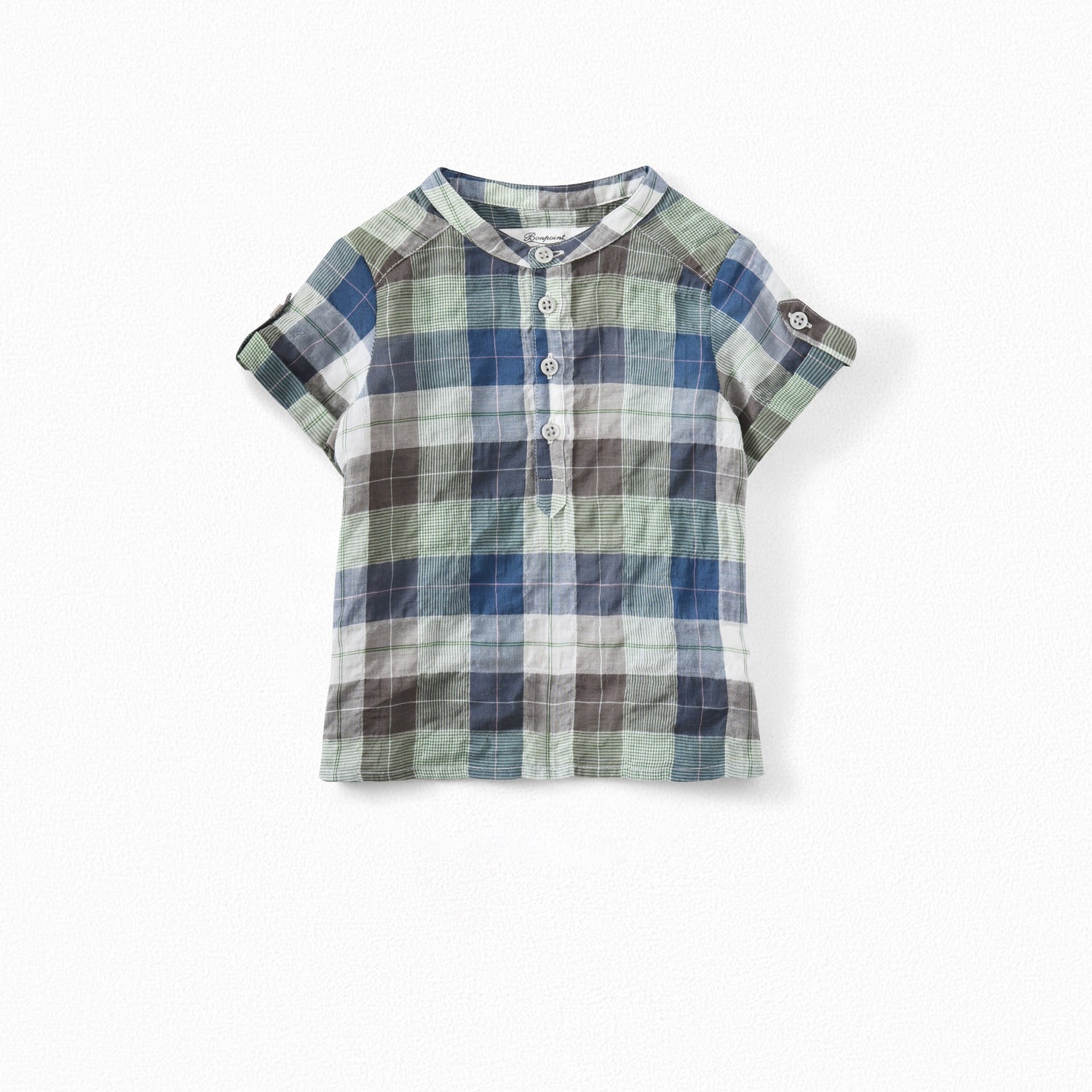 Chemise à carreaux bébé - Bonpoint vintage