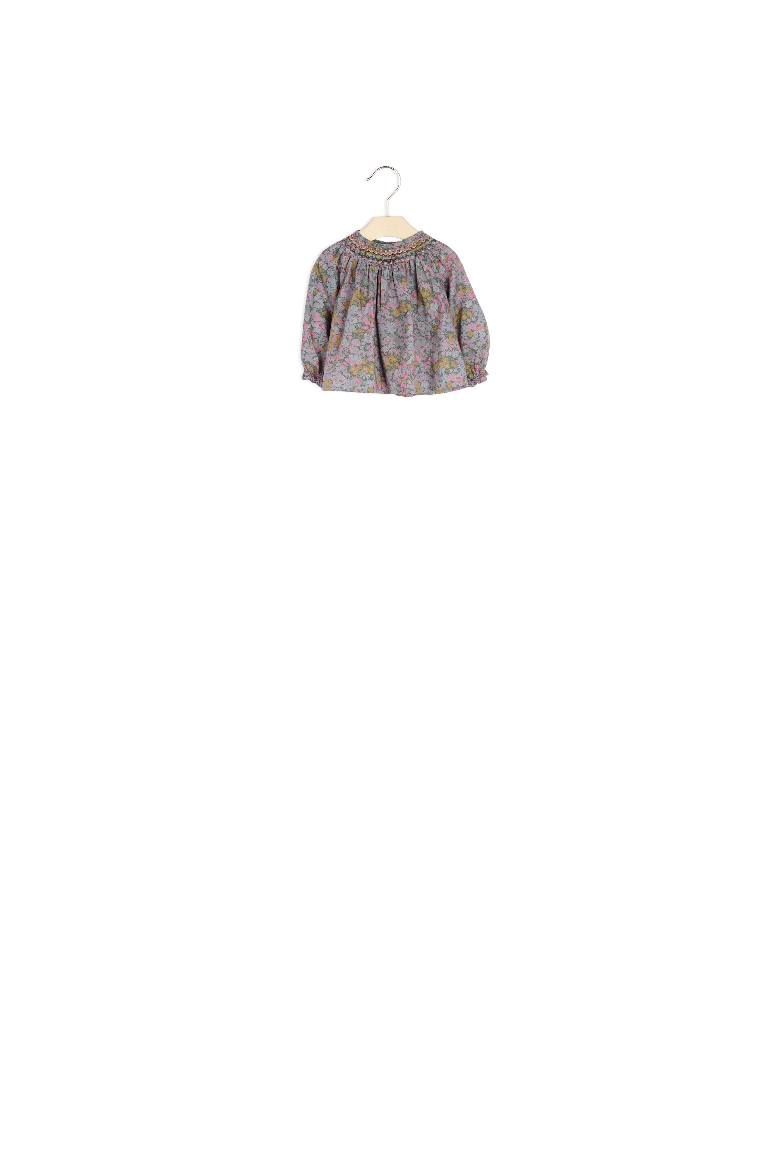 Blouse smockée Griotte - Bonpoint vintage
