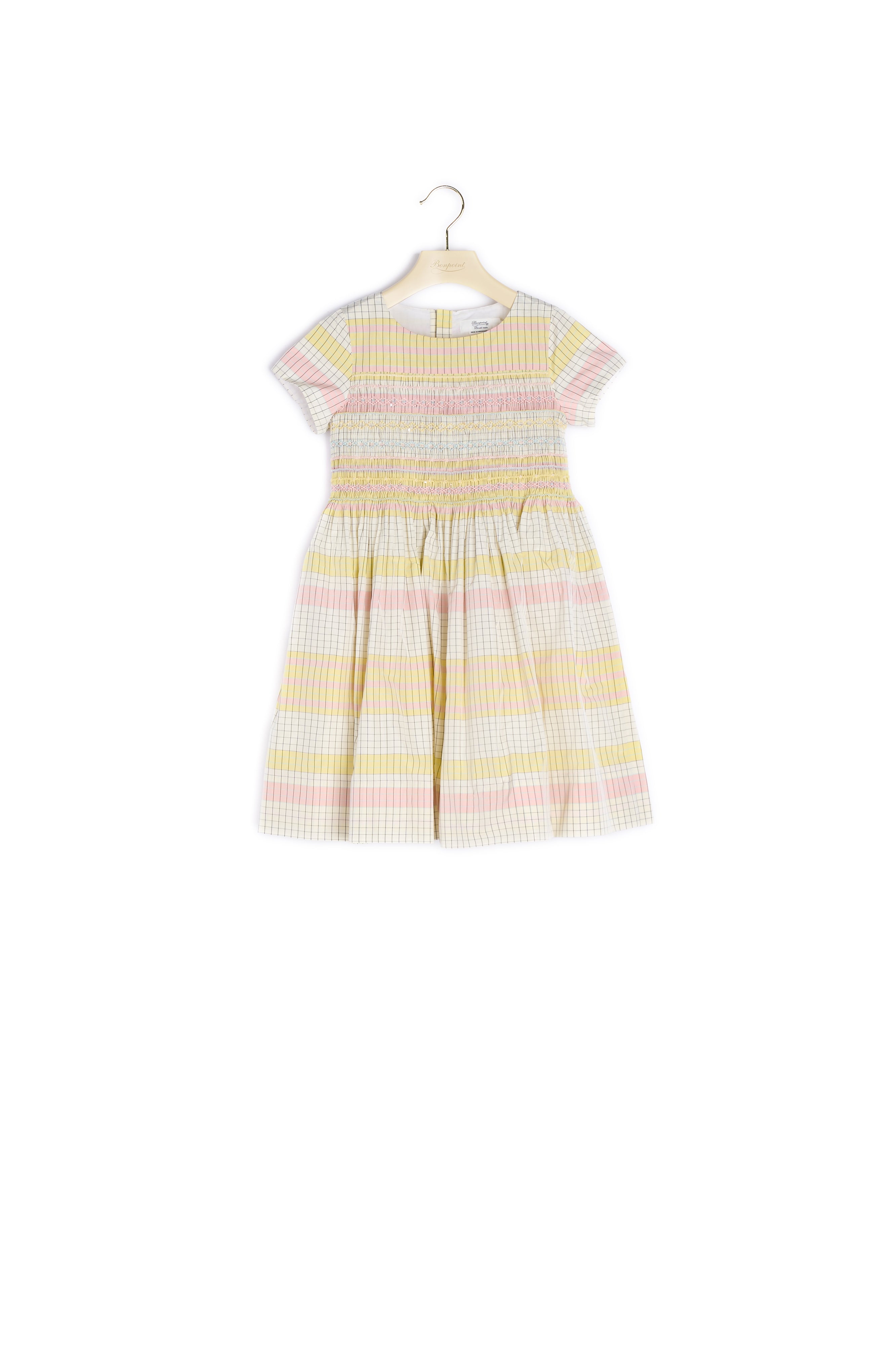 Robe smockée à la main fille - Bonpoint vintage