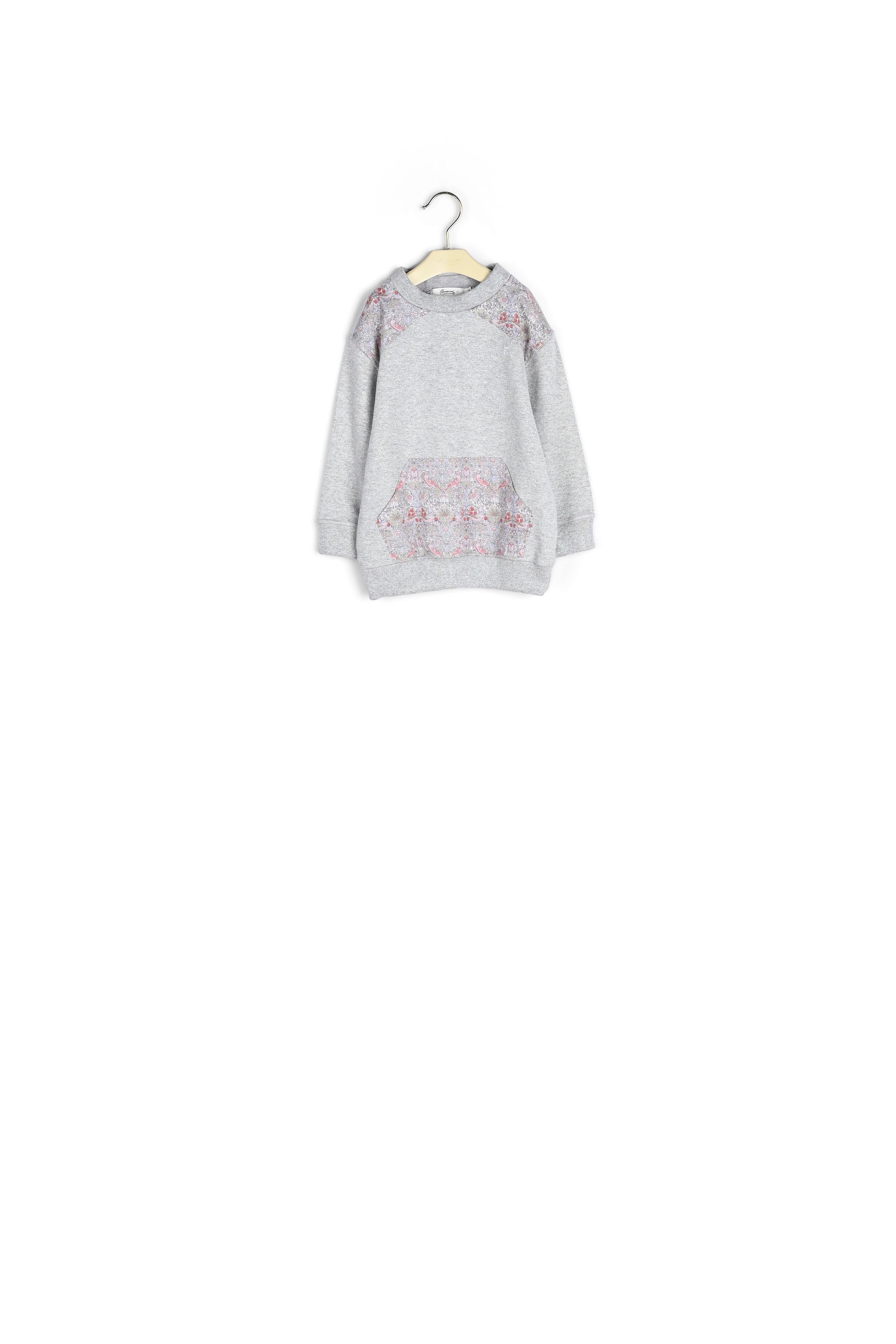 Sweat en molleton et tissu Liberty - Bonpoint vintage