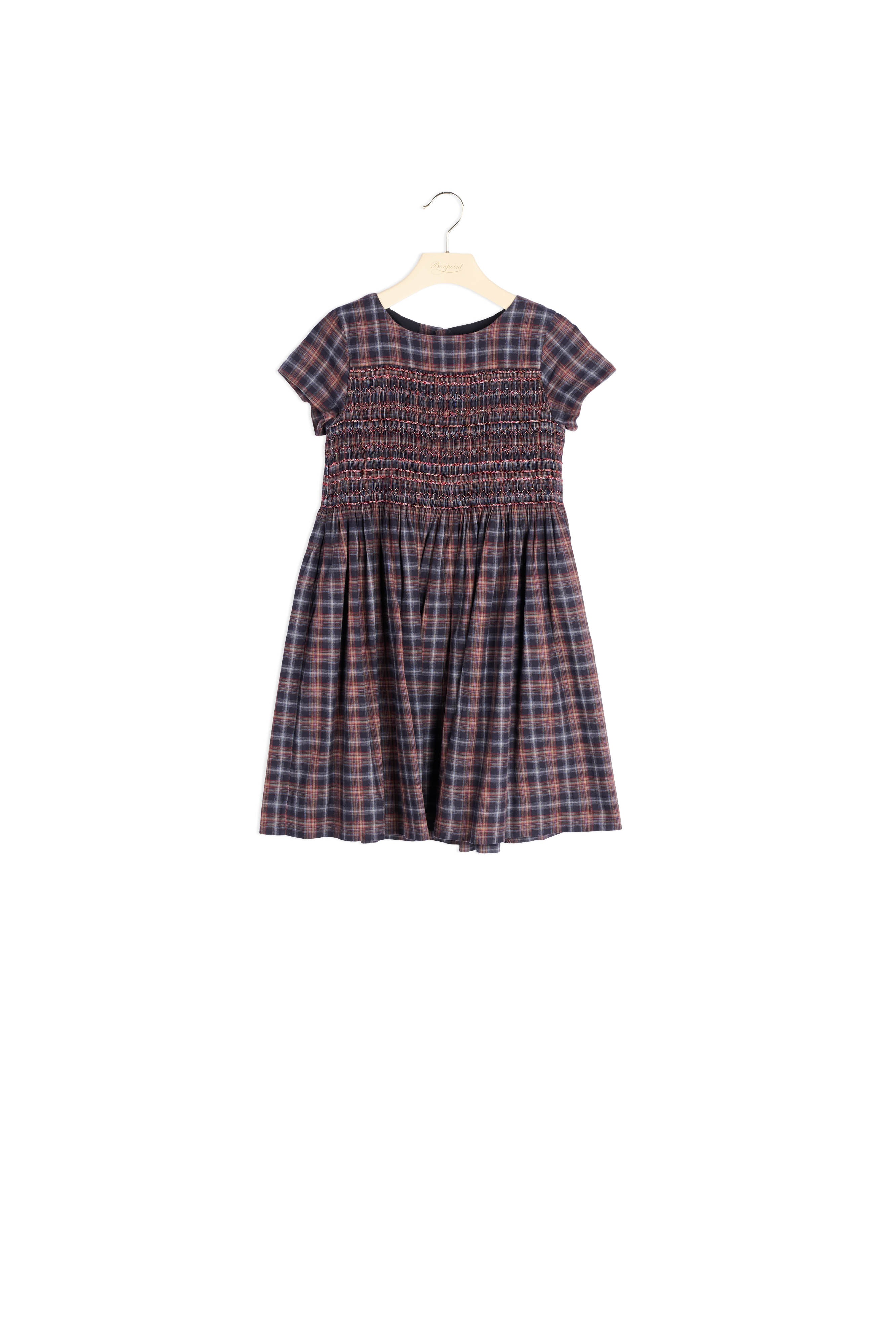Robe smockée en twill - Bonpoint vintage