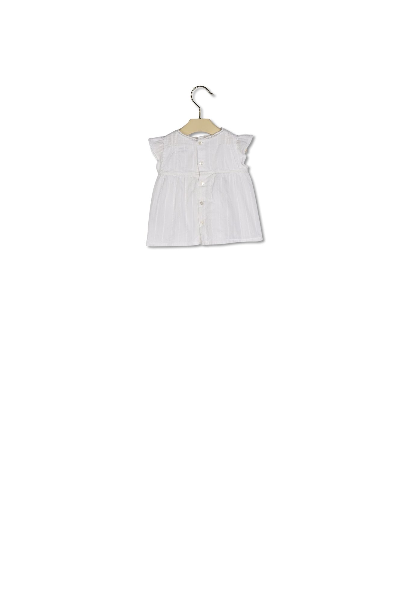 Blouse en coton avec dentelle - Bonpoint vintage