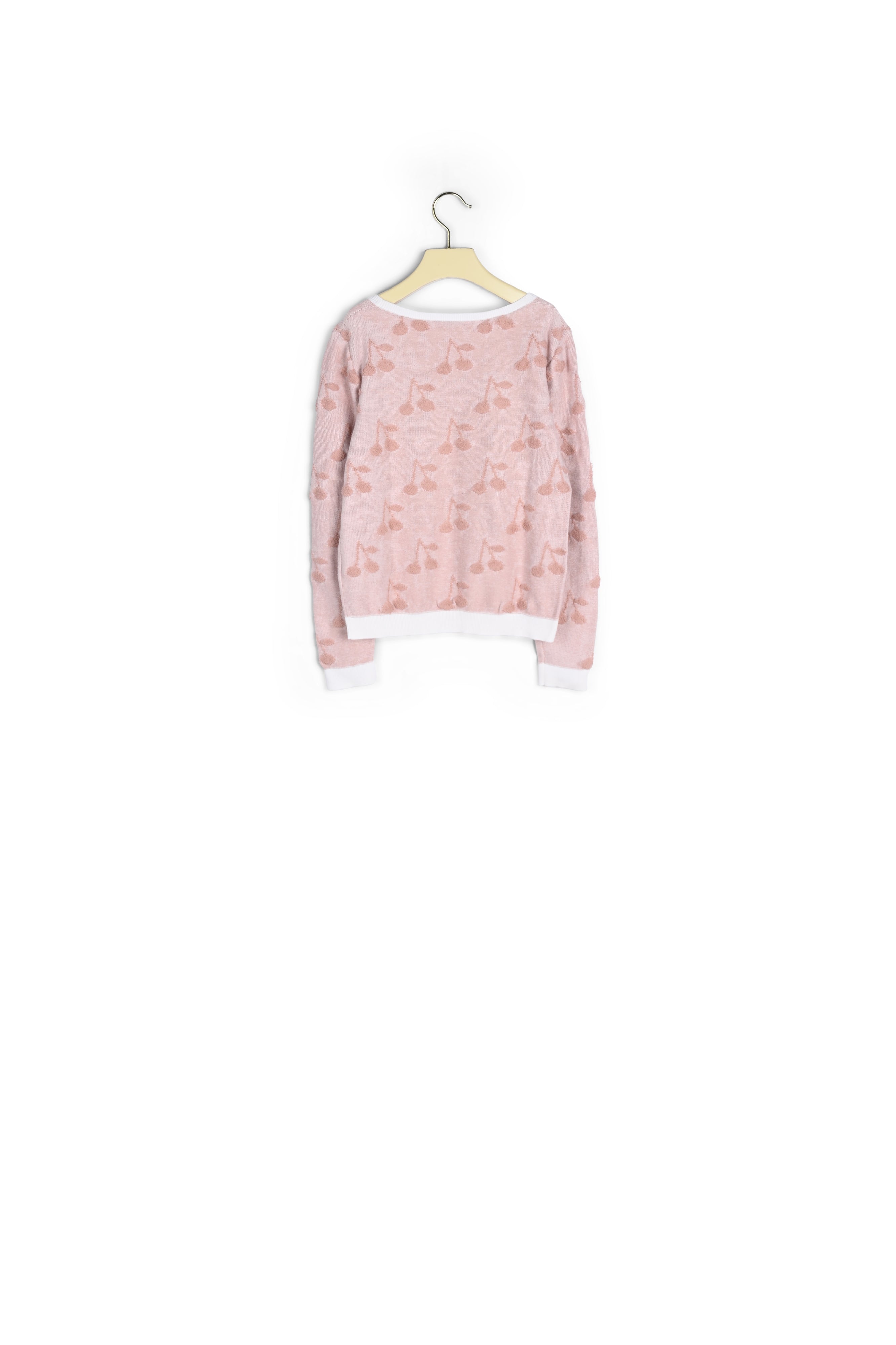 Pull à jacquard cerises - Bonpoint vintage