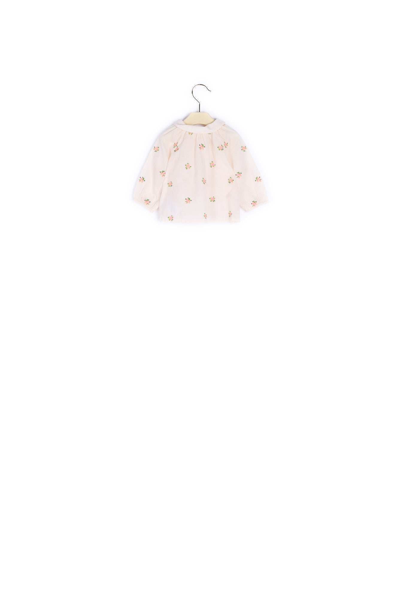 Blouse en voile de coton brodé bébé - Bonpoint vintage