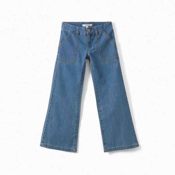 Jean évasé en denim léger fille - Bonpoint vintage