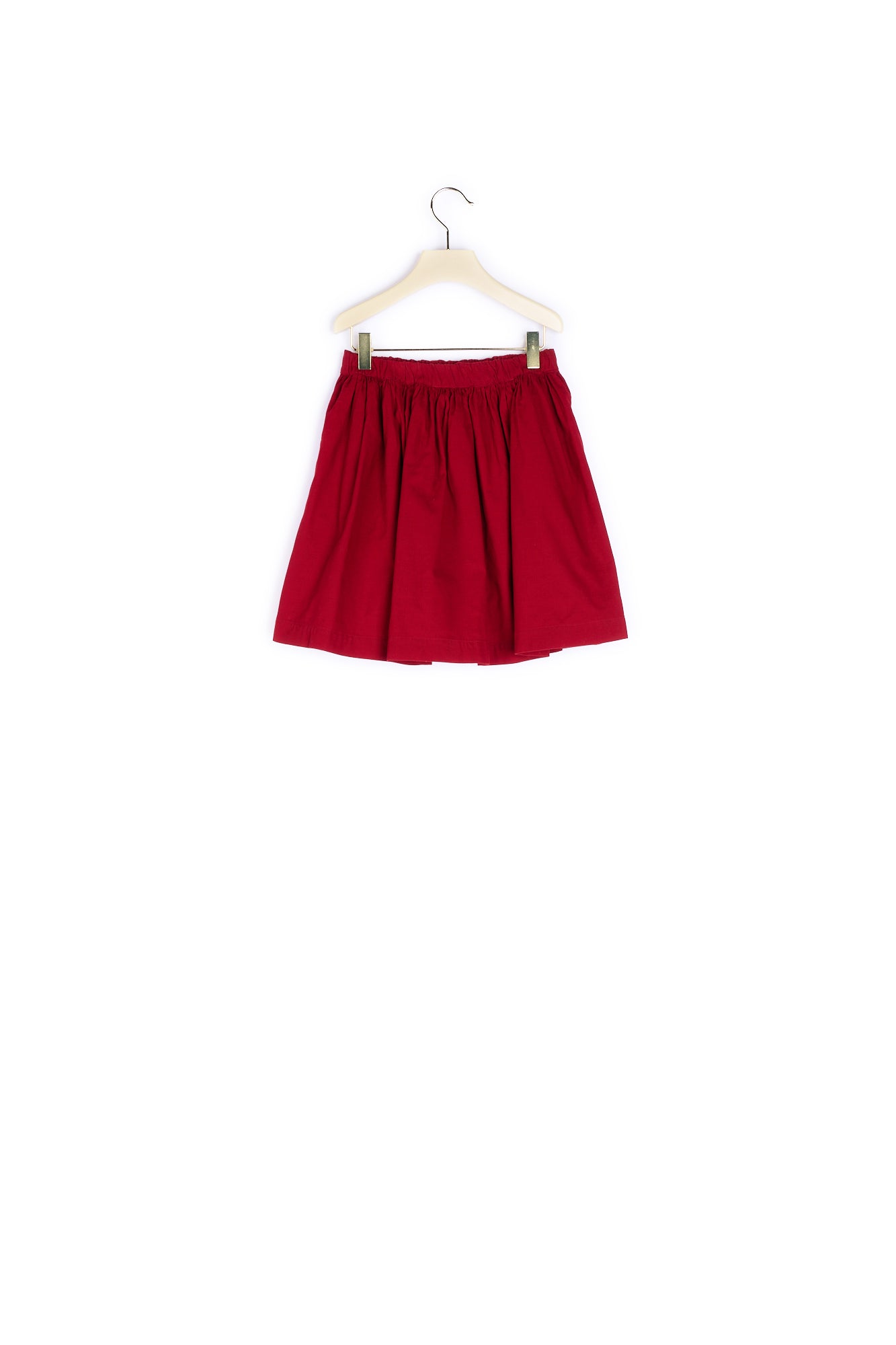Jupe courte ample fille en velours milleplumes - Bonpoint vintage