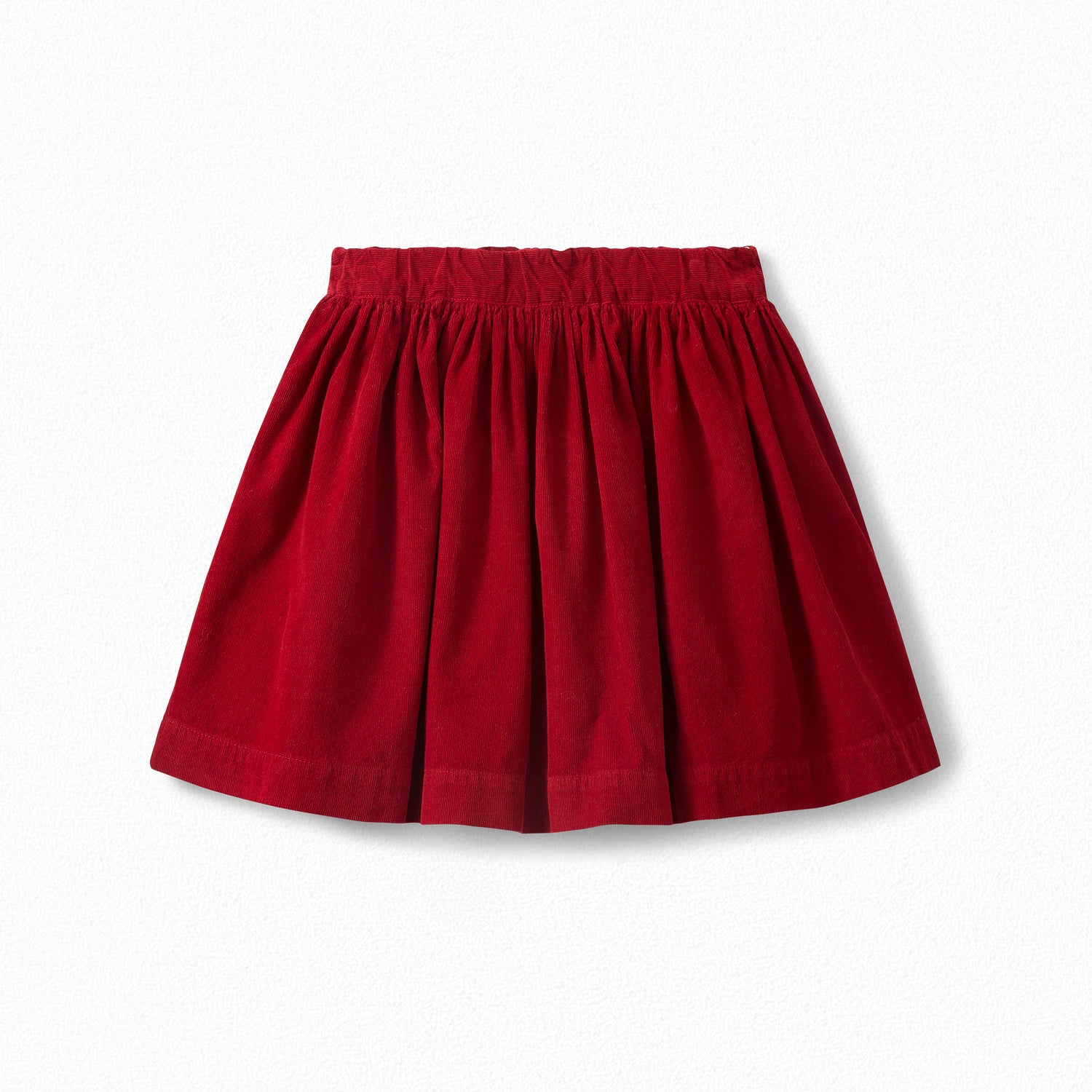 Jupe courte ample fille en velours milleplumes - Bonpoint vintage