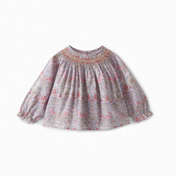 Blouse en tissu Liberty bébé - Bonpoint vintage