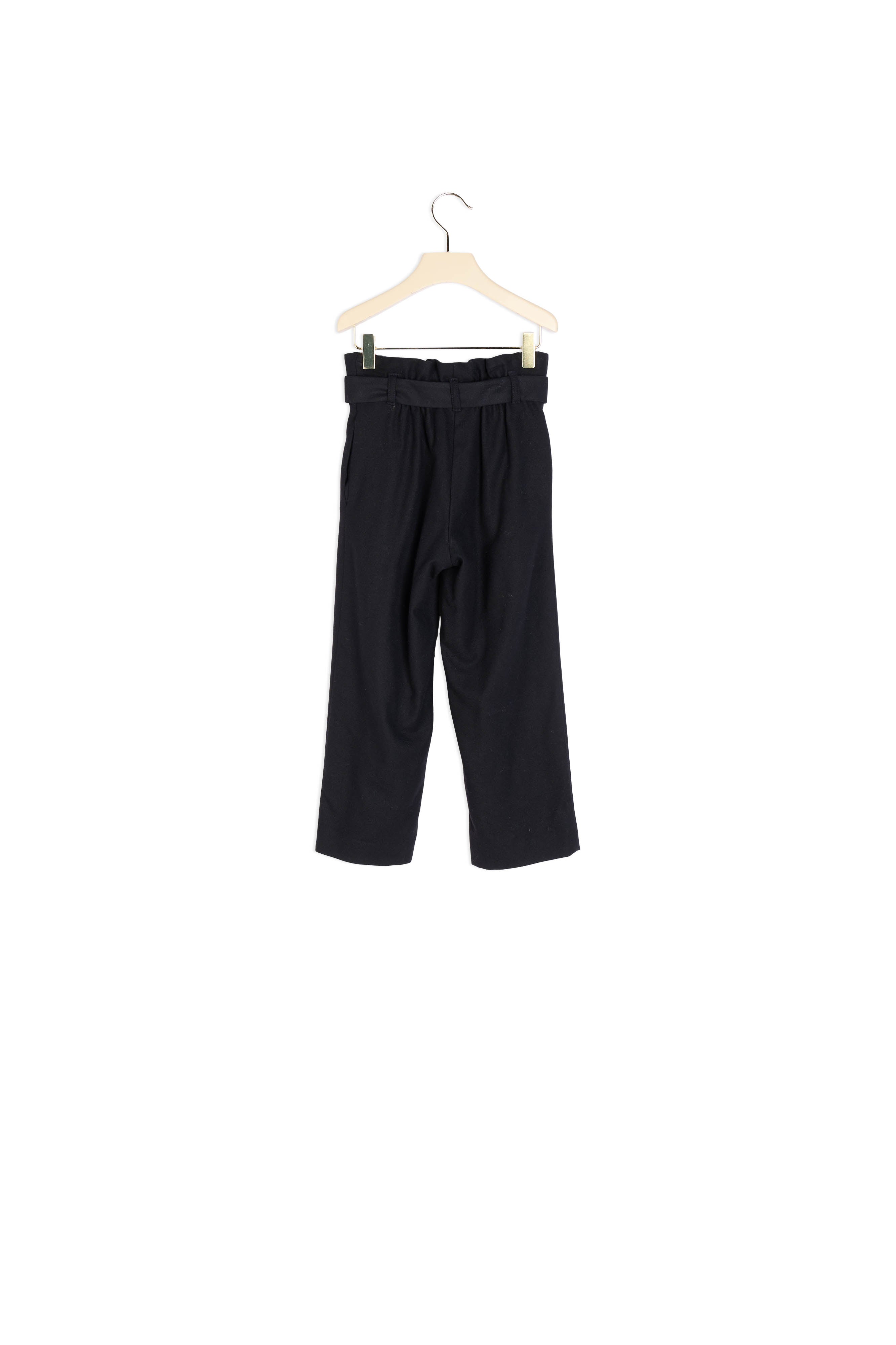 Pantalon en flanelle ceinturé fille - Bonpoint vintage