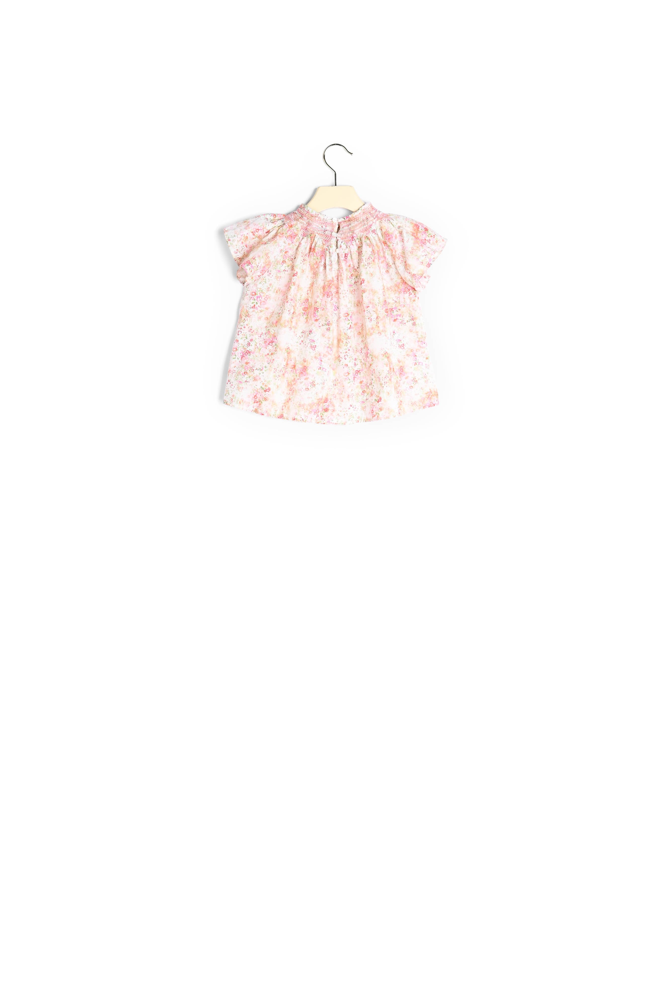 Blouse manches courtes Nella imprimé Liberty - Bonpoint vintage