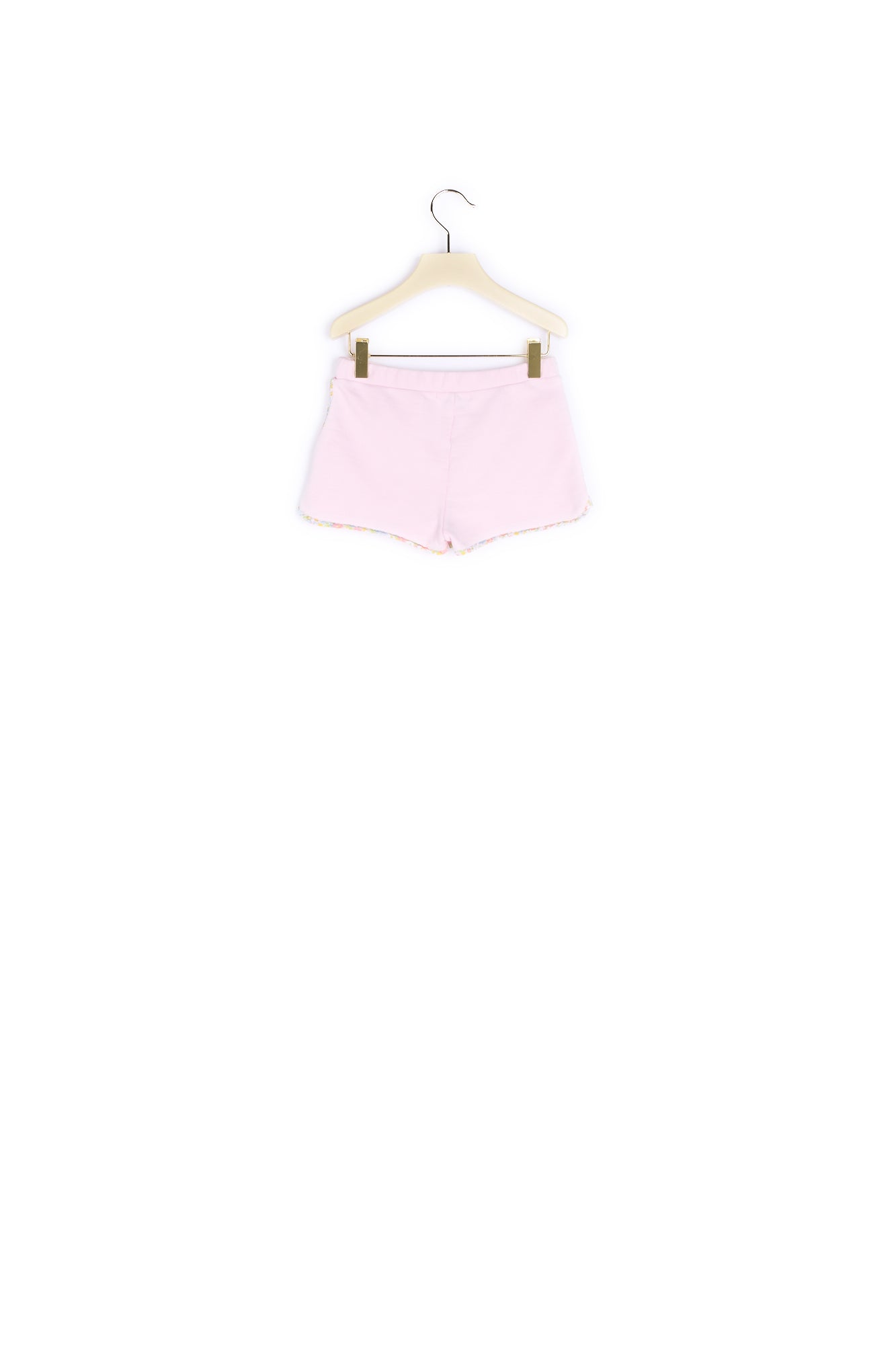 Short en molleton et tissu Liberty fille - Bonpoint vintage