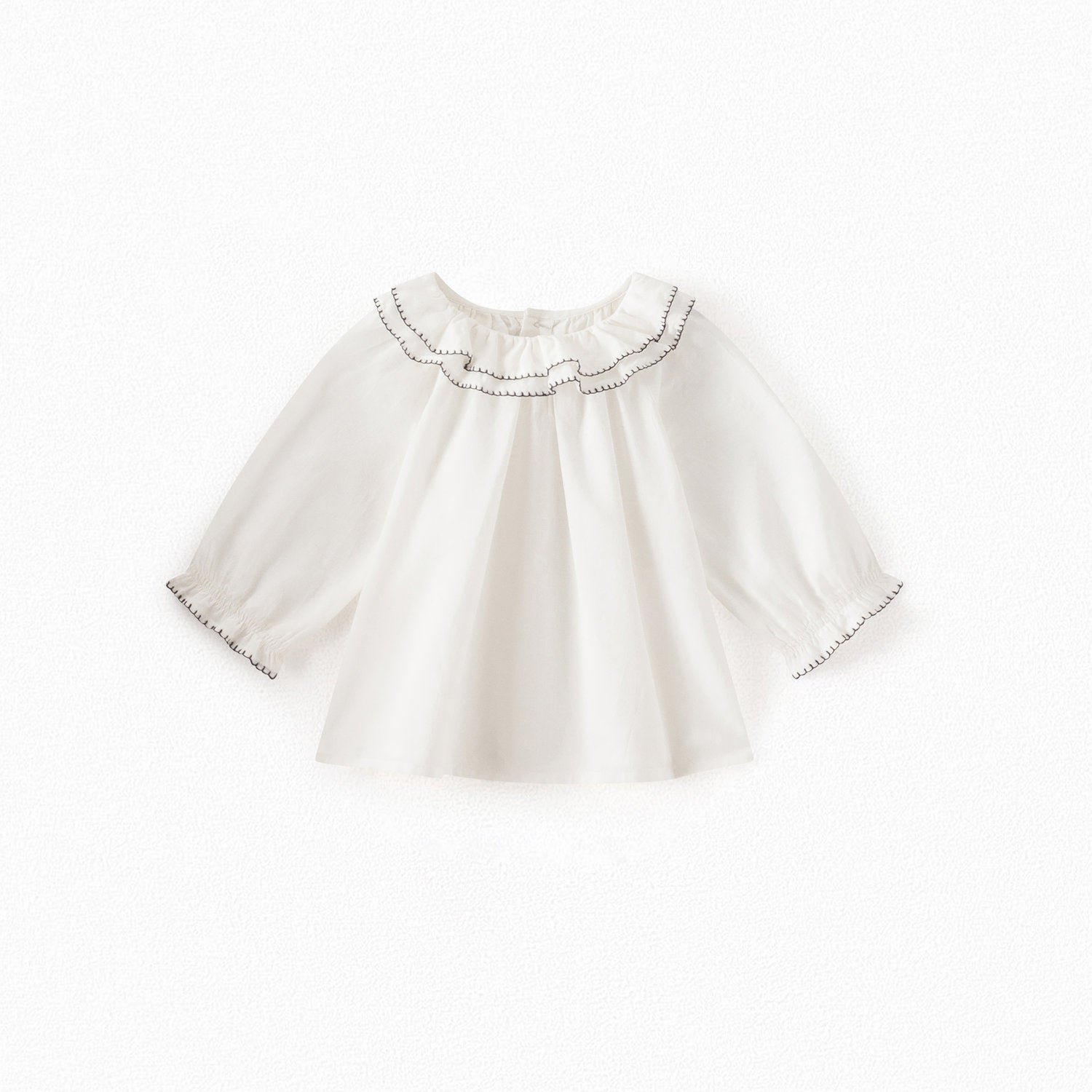 Blouse à volants brodés bébé - Bonpoint vintage