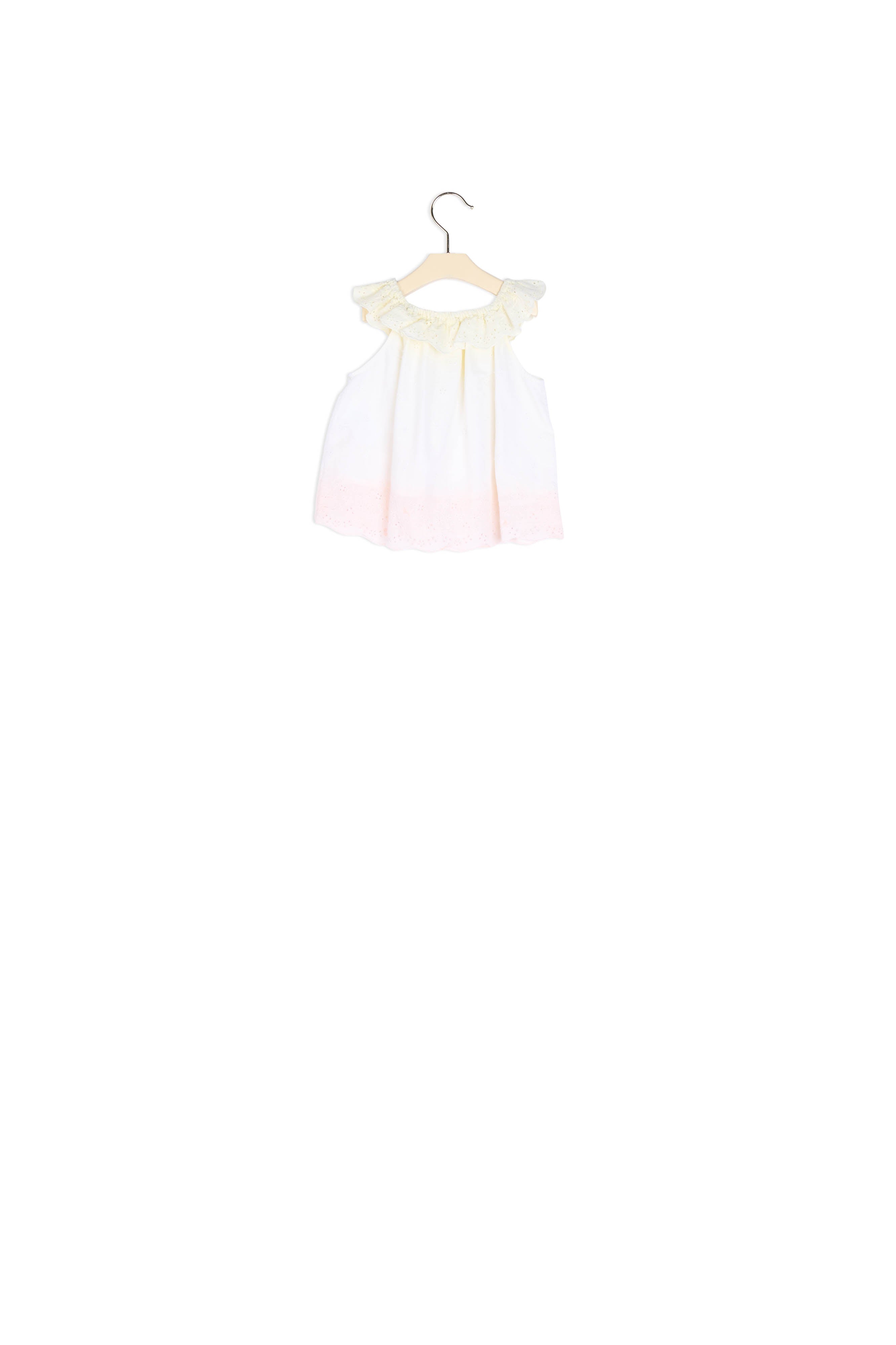 Blouse brodée dip dye - Bonpoint vintage
