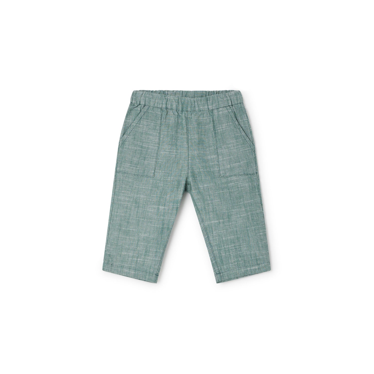 Pantalon en coton chambray bébé - Bonpoint vintage