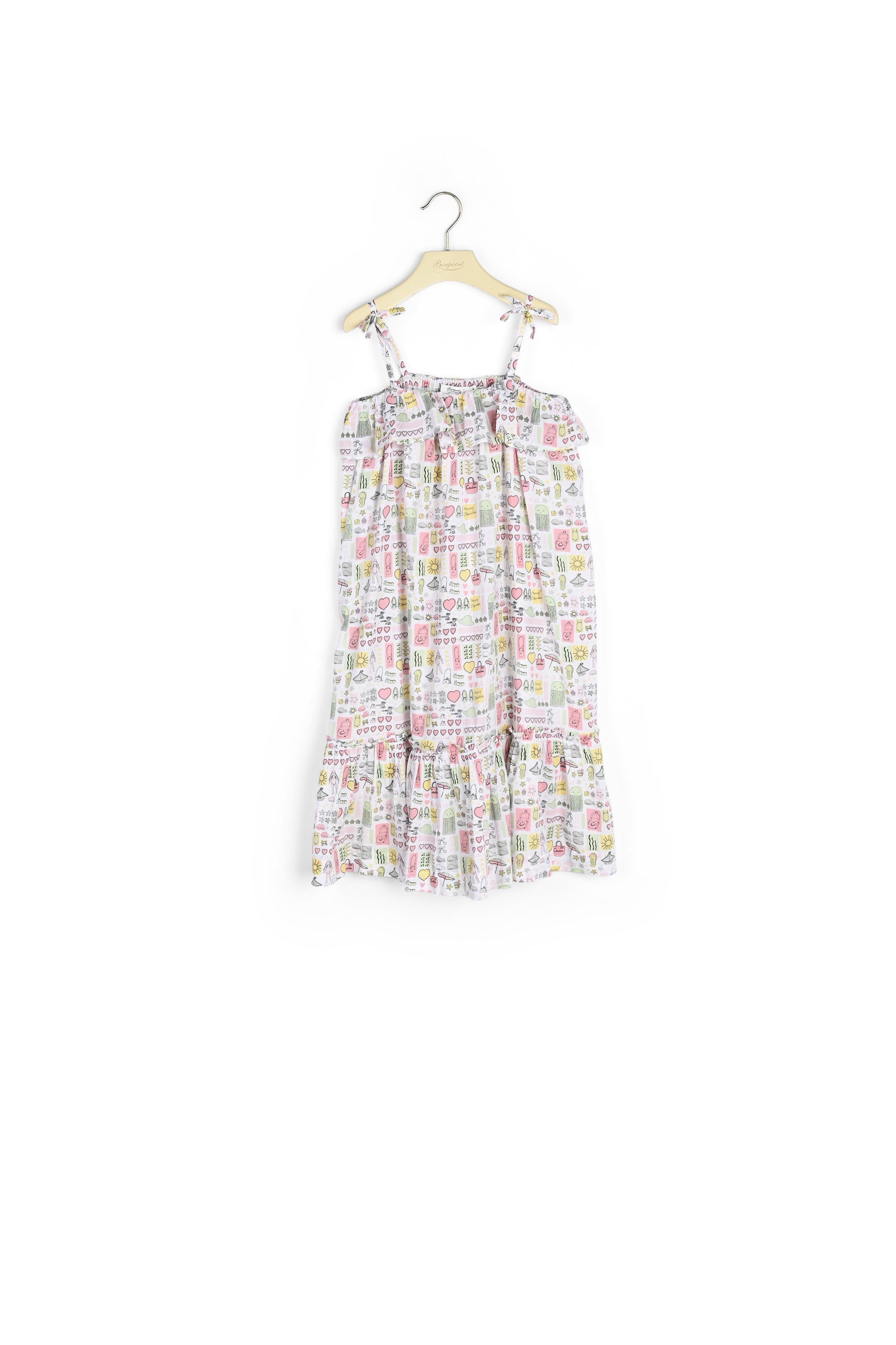 Robe en popeline imprimée - Bonpoint vintage