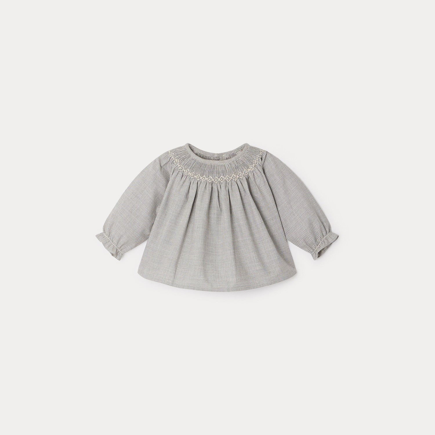 Blouse smockée Griotte - Bonpoint vintage