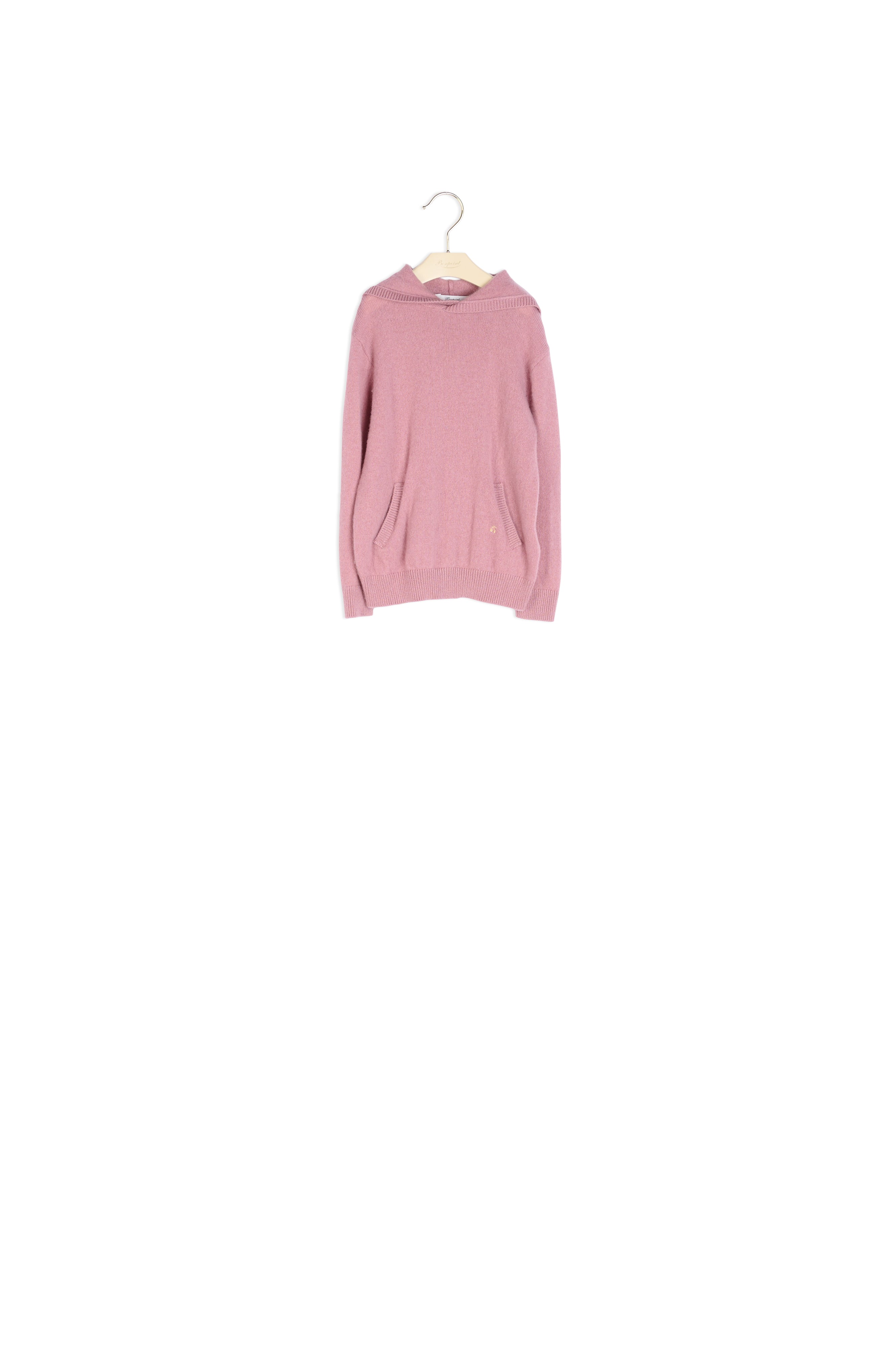 Pull à capuche en cachemire fille - Bonpoint vintage