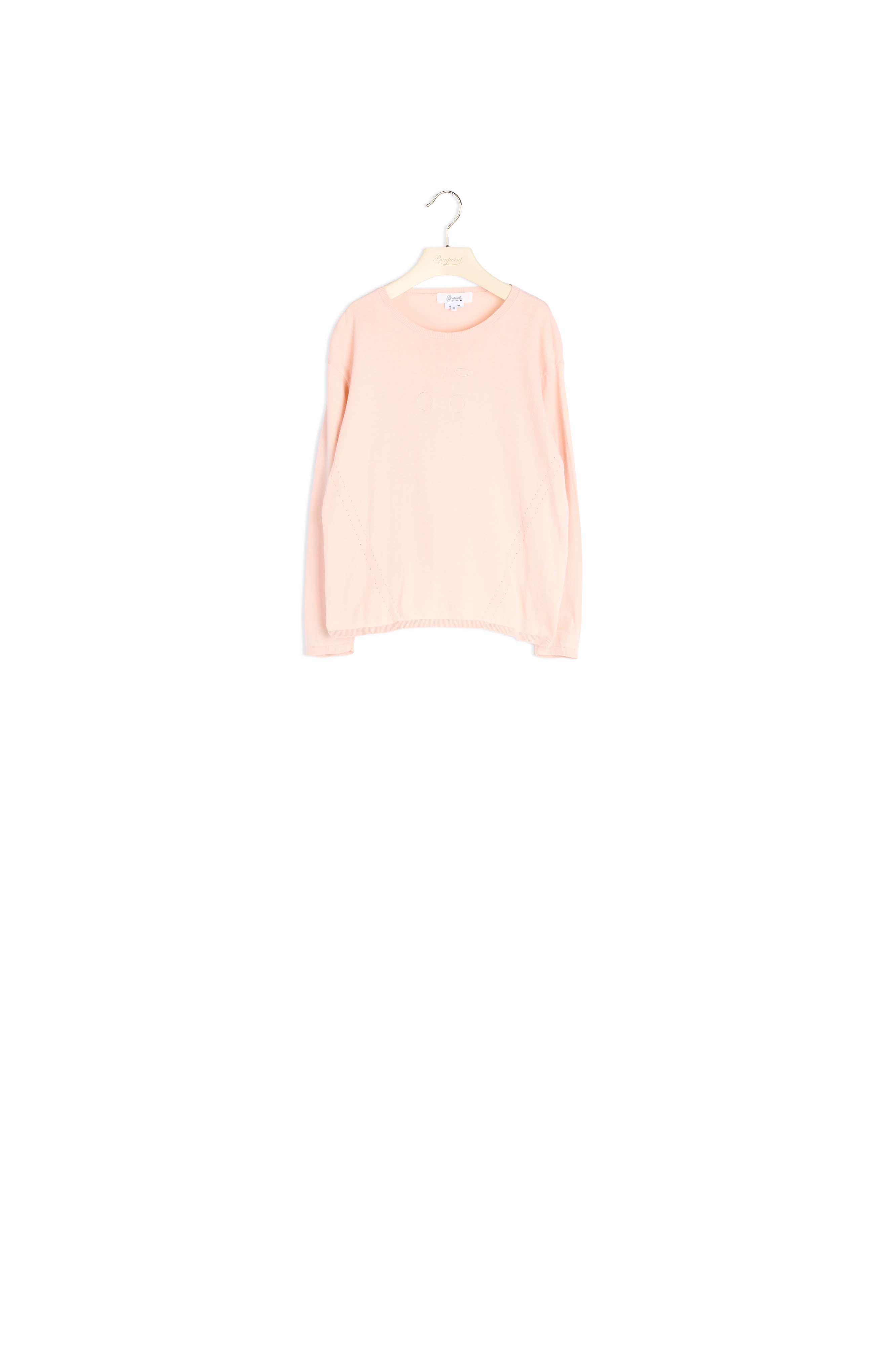Pull à manches longues brodé - Bonpoint vintage