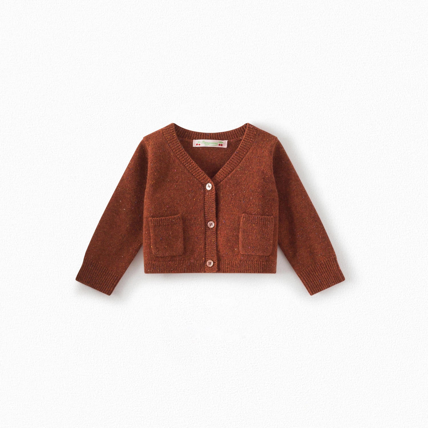 Cardigan col V en cachemire bébé - Bonpoint vintage