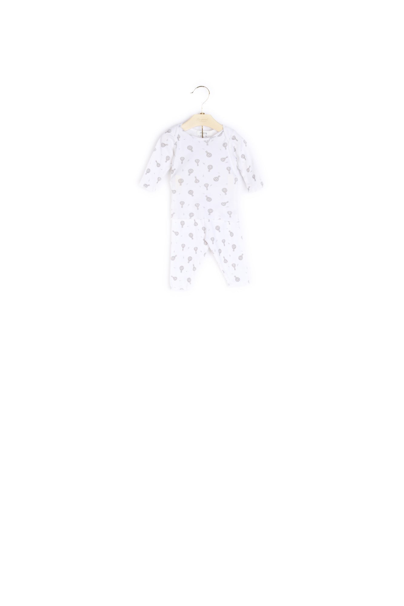 Ensemble bébé imprimé en côte de coton - Bonpoint vintage