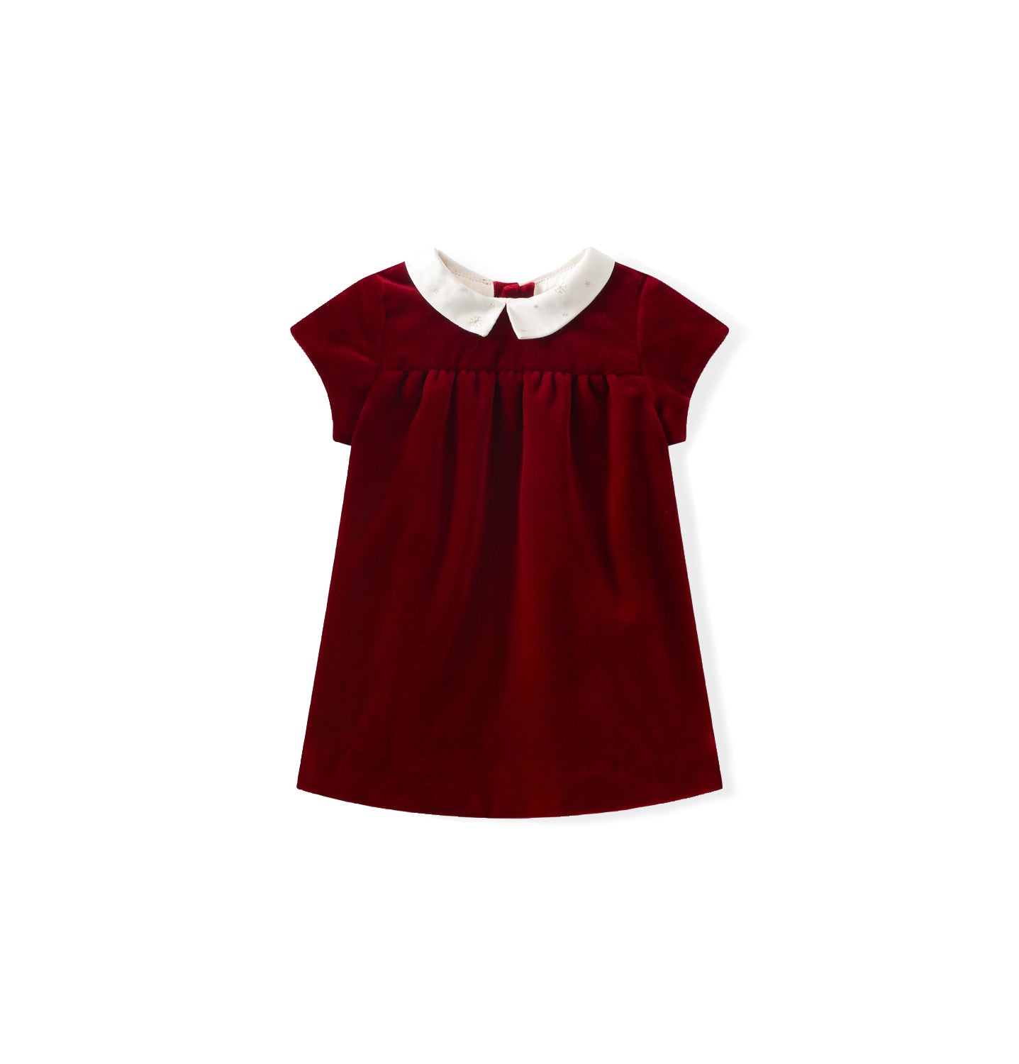 Robe en velours avec col brodé - Bonpoint vintage