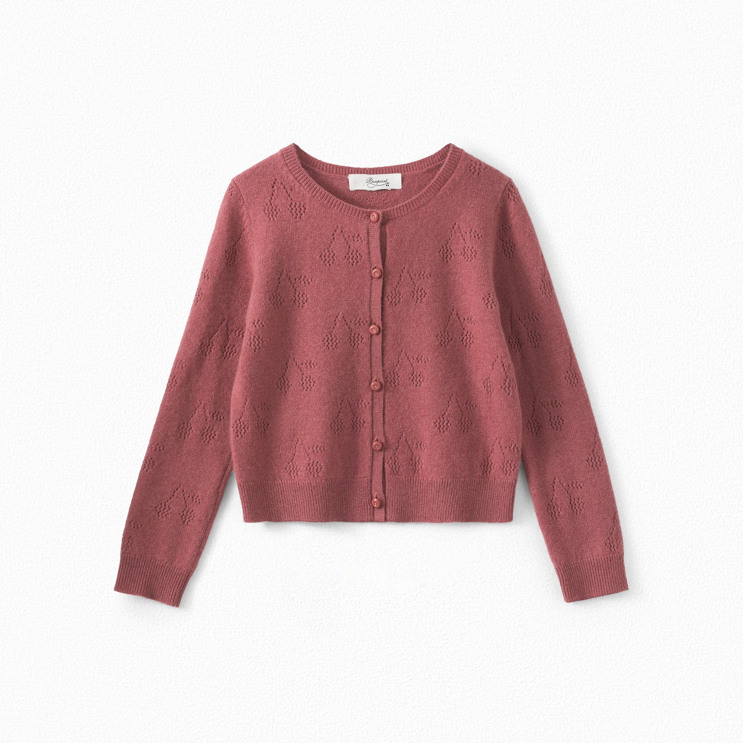 Cardigan en cachemire ajouré fille - Bonpoint vintage