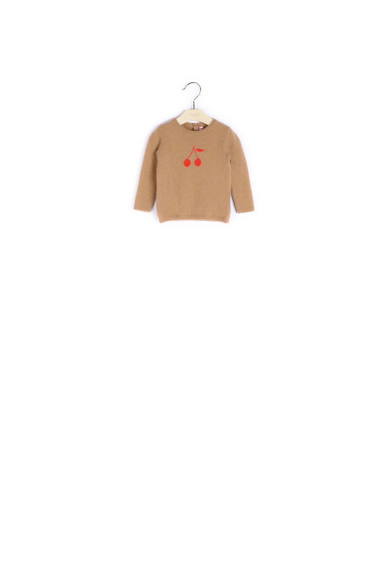 Pull en cachemire avec cerises bébé - Bonpoint vintage